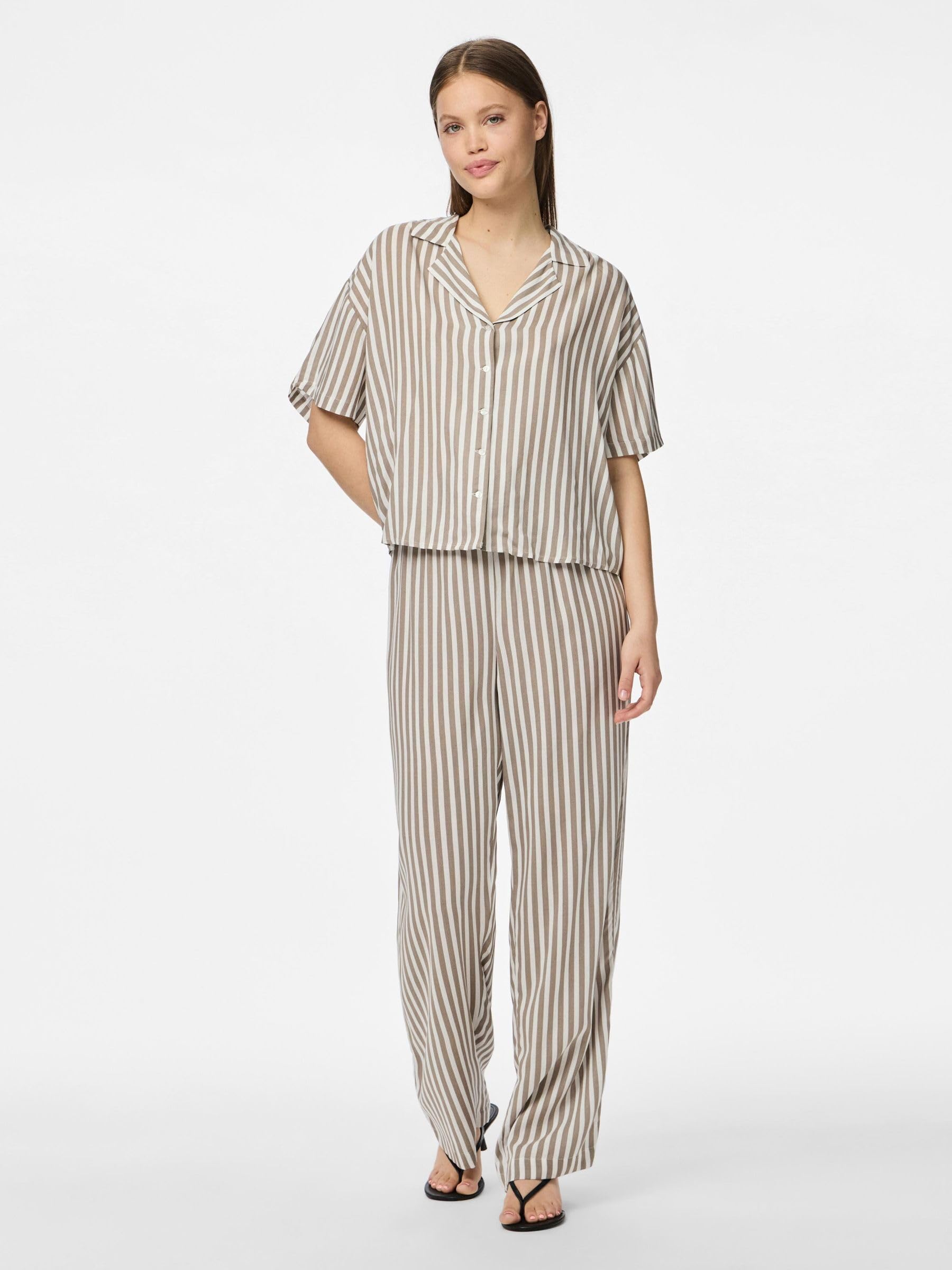 PIECES Pcnya Hw Wide Pants Bc - Pcnya Hw Wide Pants Bc Kobiety