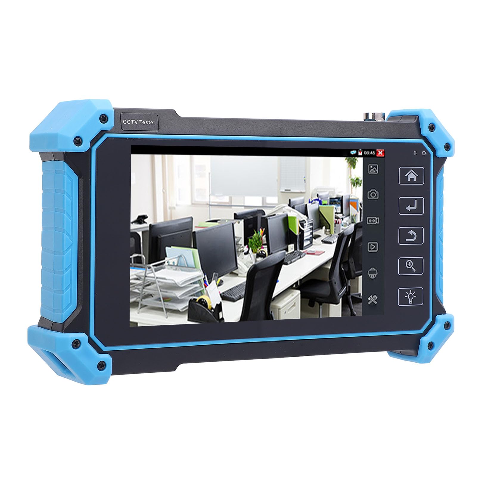 Marhynchus Tester CCTV Portatile 5 Pollici 4K H.265 IP CVBS CVI TVI AHD con Simulazione Rete Coassiale e Interfaccia VGA per Installazione CCTV