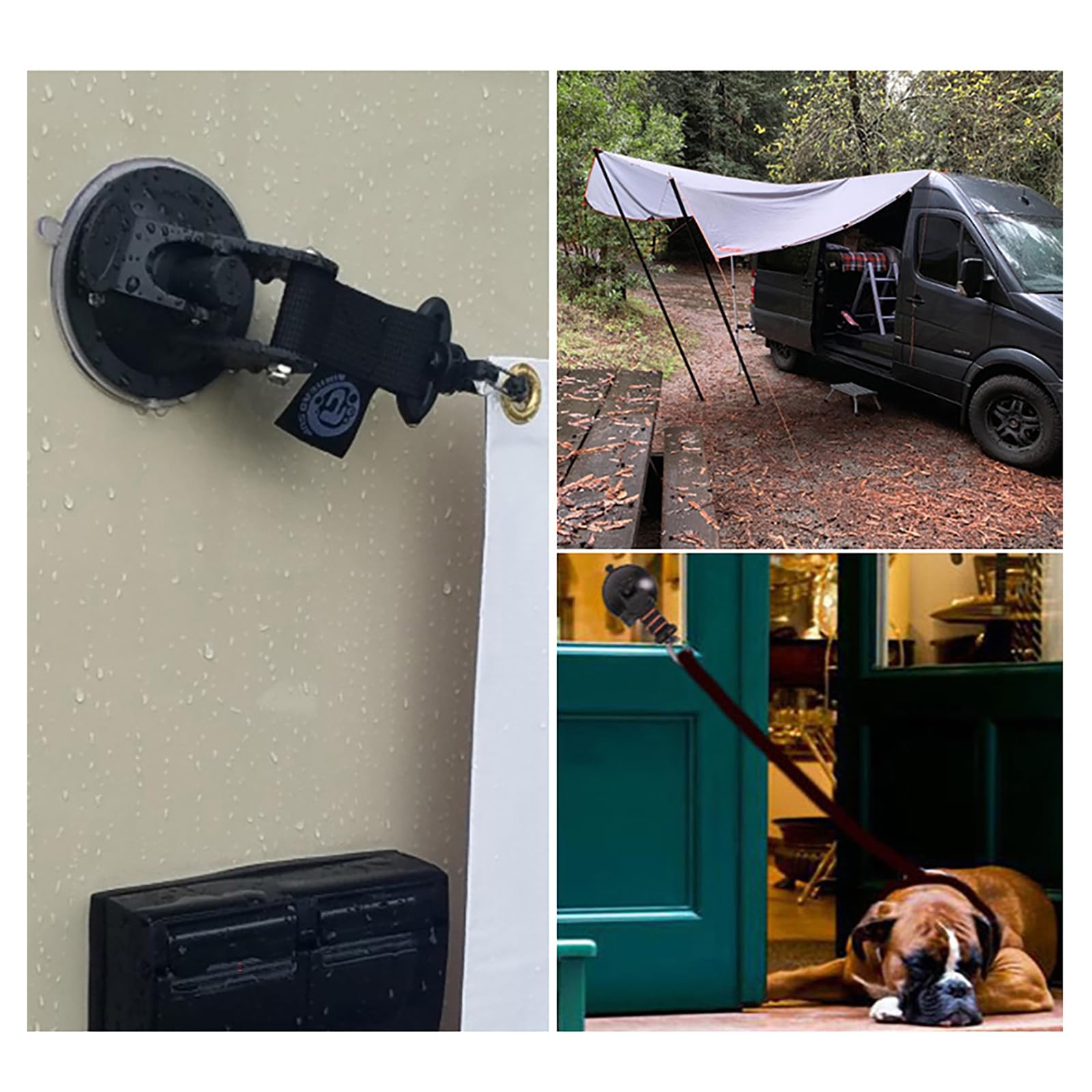 Laikoutd 4pack Heavy Load Sucker Camping Tarps Boats Awnings Strong Power Suction Cup Hook for Efficient Storage