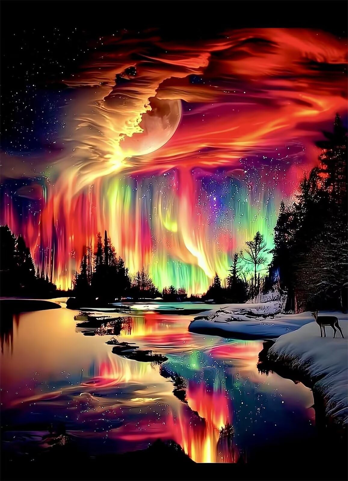 Puzzle 1200 Pezzi Aurora Fantastica Puzzle per Adulti, Difficile e Sfidante con Poster Idea Regalo per Appassionati Puzzle Classici