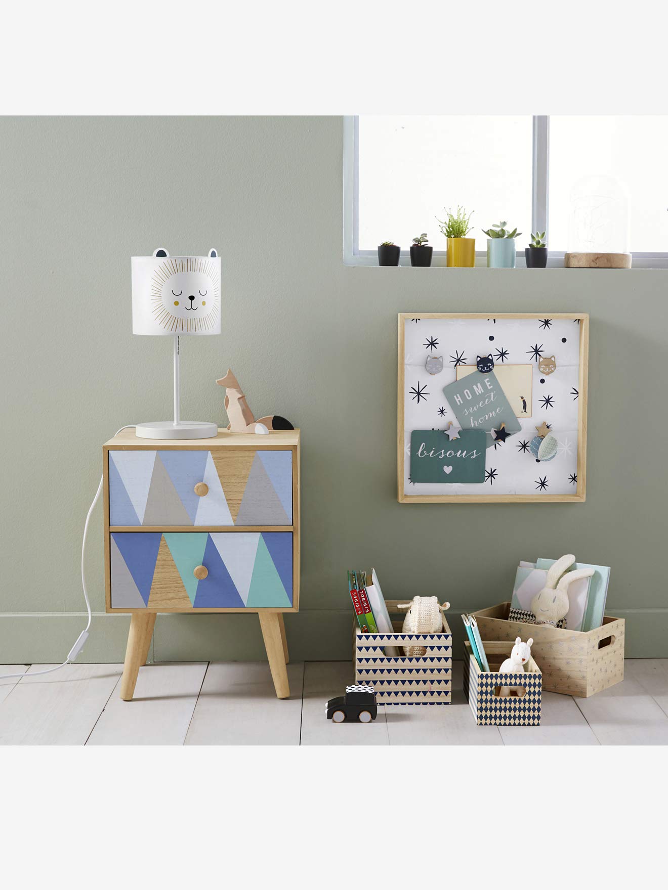 VERTBAUDET Nachttischlampe für Kinderzimmer"Löwe" beige ONE SIZE