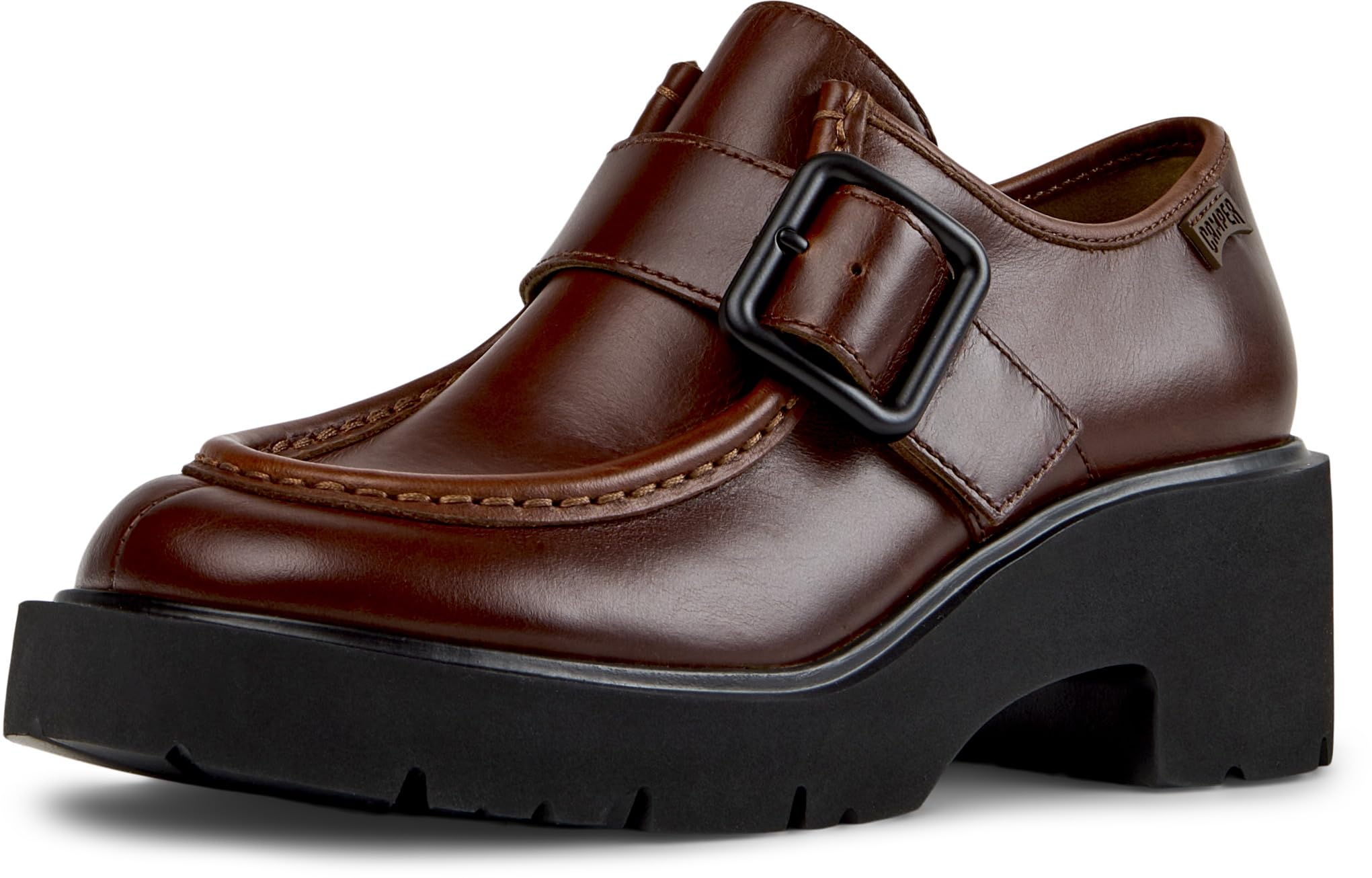 Camper Women's Milah K201930 Monk Strap, Medium Brown 002, 7 UK