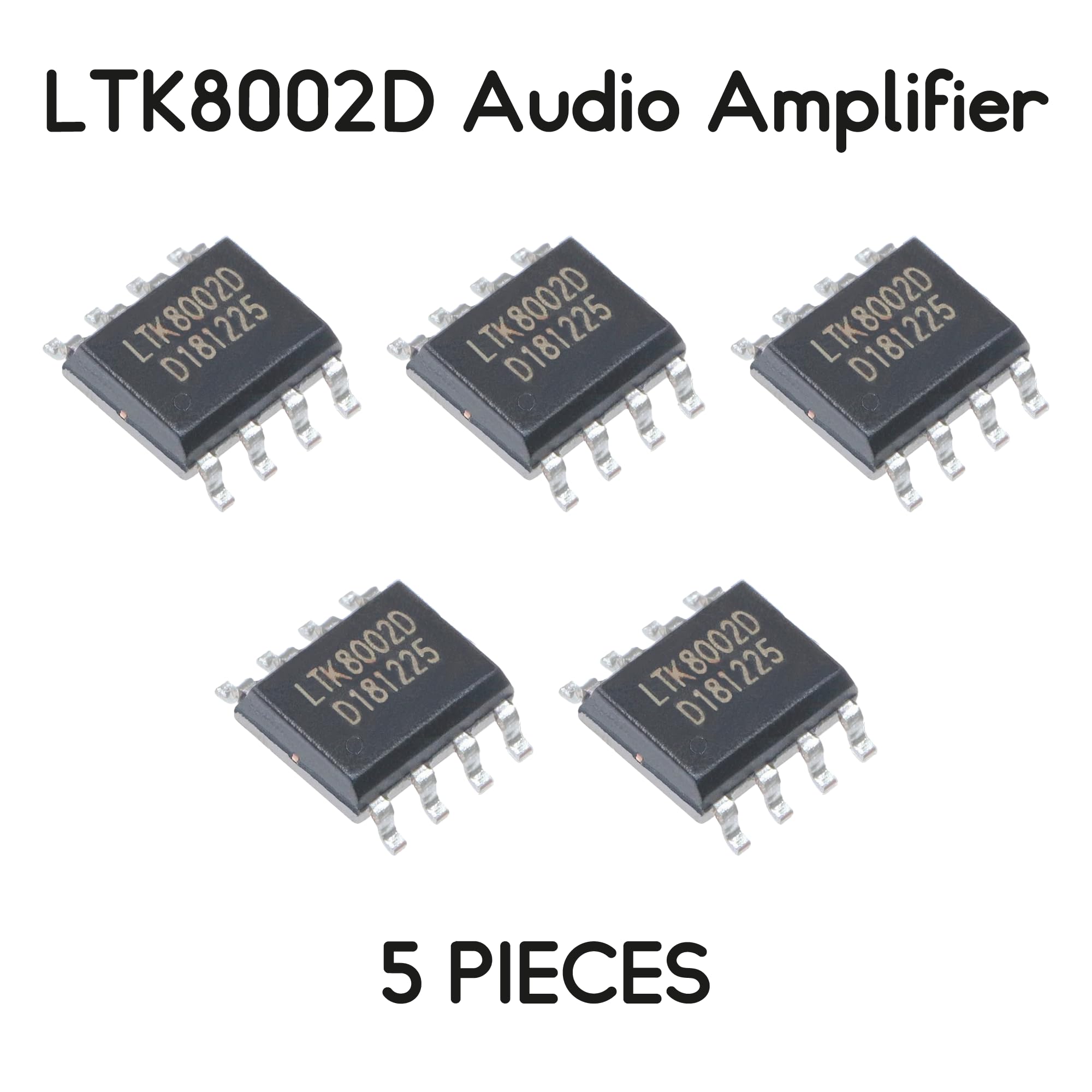 5 PEZZI LTK8002D 8002D amplificatore audio mono 3W classe AB 5V SMD SOP-8