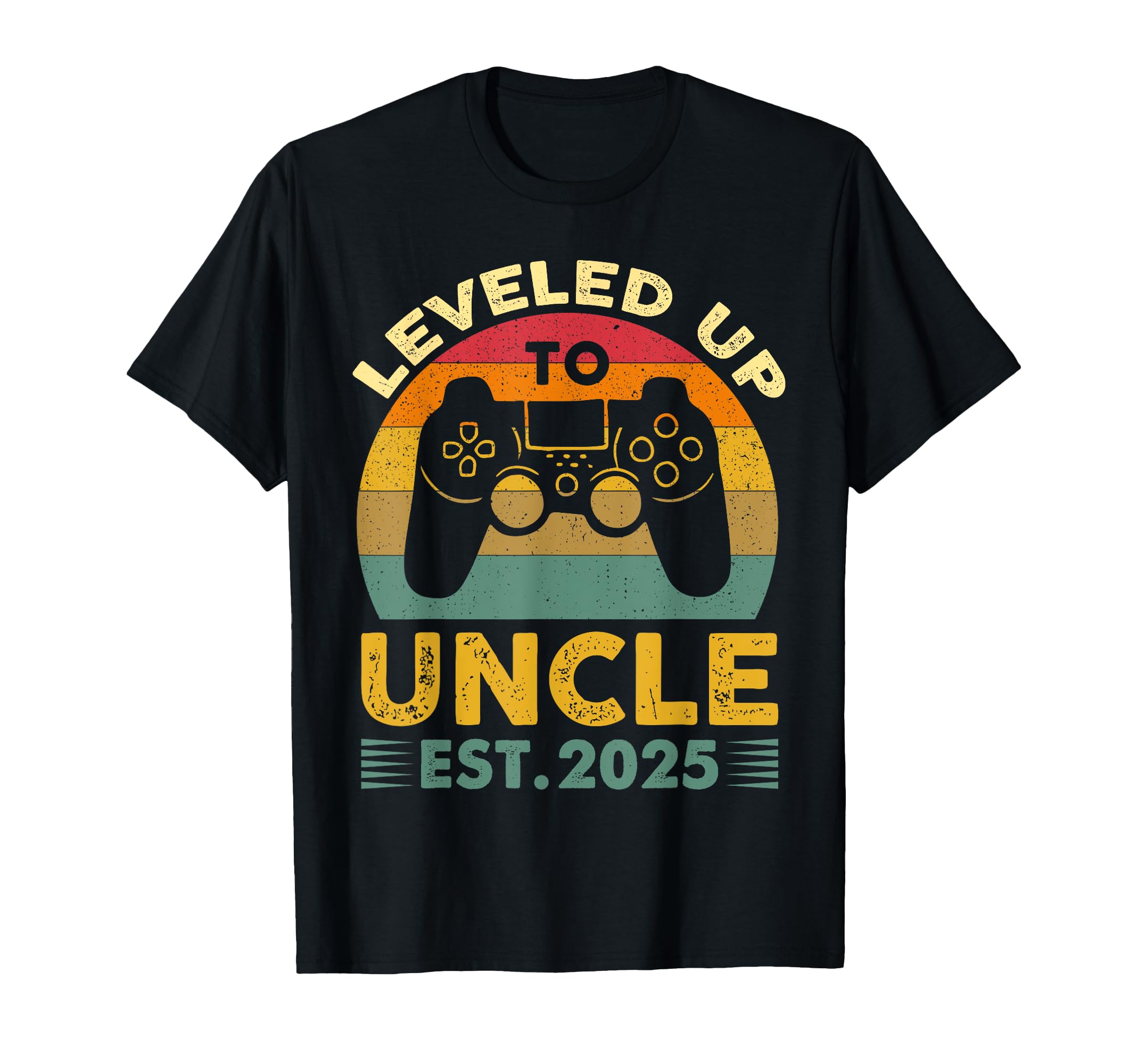 I Leveled Up to Uncle 2025 I'm Going to Be Uncle 2025 Gamer T-Shirt