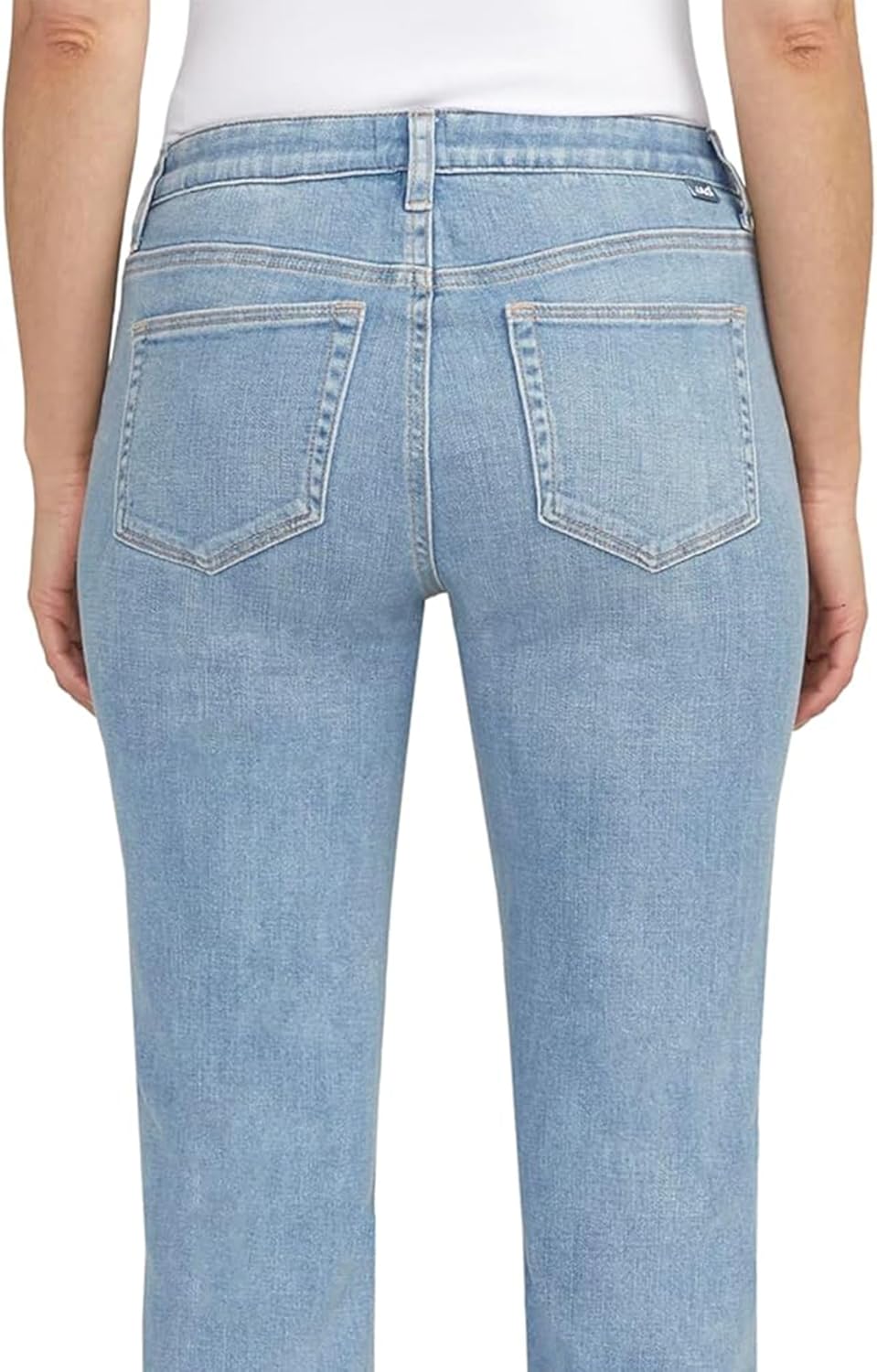 Jag Jeans Womens Ruby Mid Rise Straight Cropped Jeans - Image 5