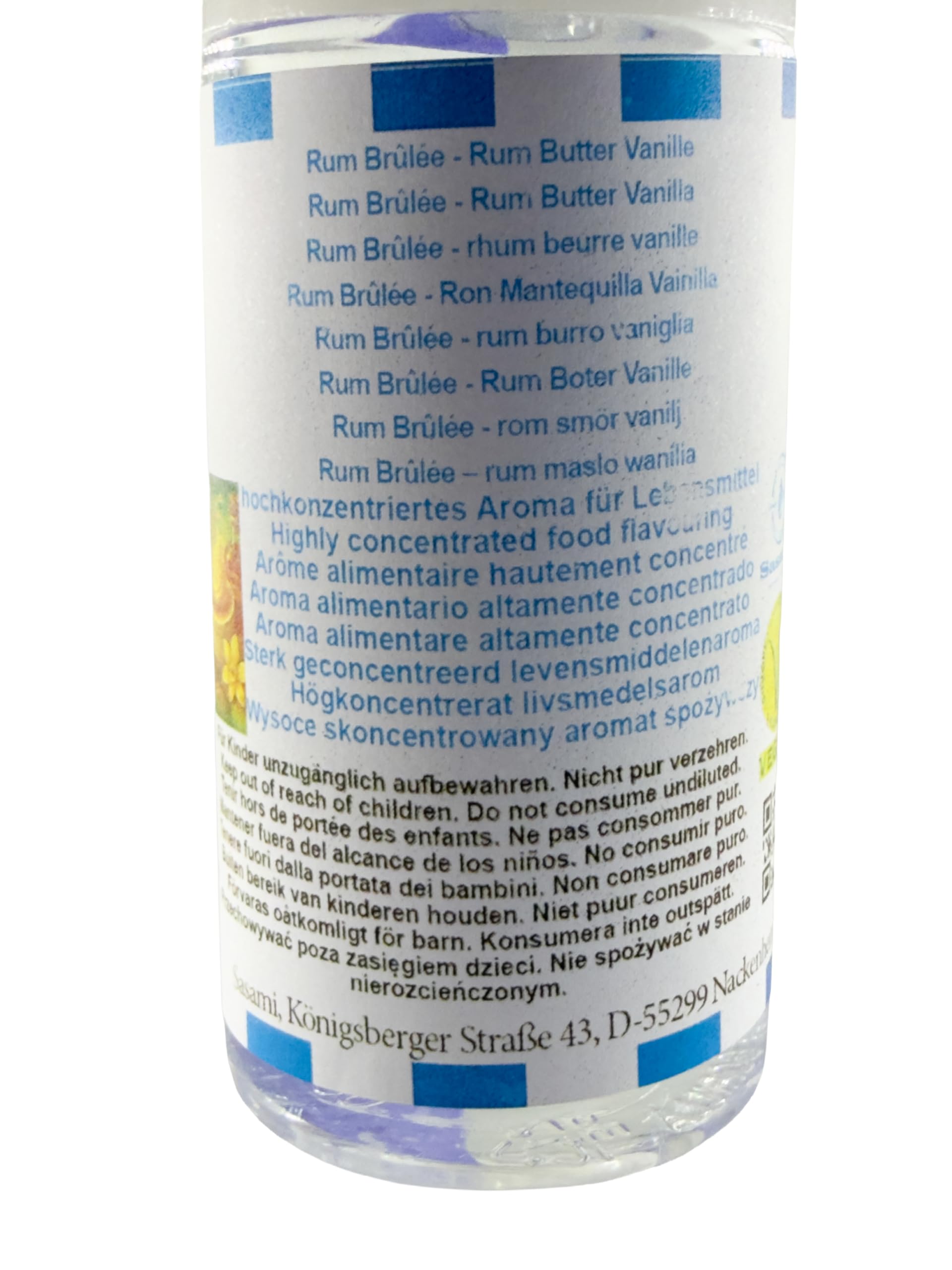 Rum Brûlée – rum masło wanilia aromat koncentrat – Wegański – Sasami – 100ml