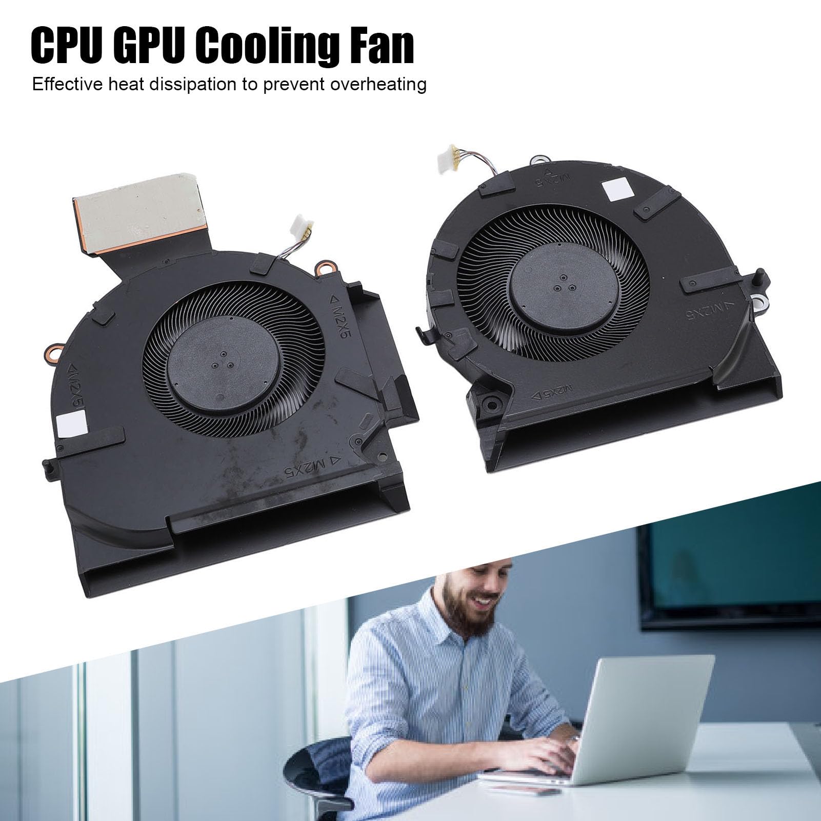 Generic Il Set di Ventole di Raffreddamento per Laptop OMEN 16-b 16-c RTX3060 RTX3070 Protegge Efficacemente Dal Surriscaldamento per Giocatori e Professionisti Materiale ABS in Lega di Alluminio
