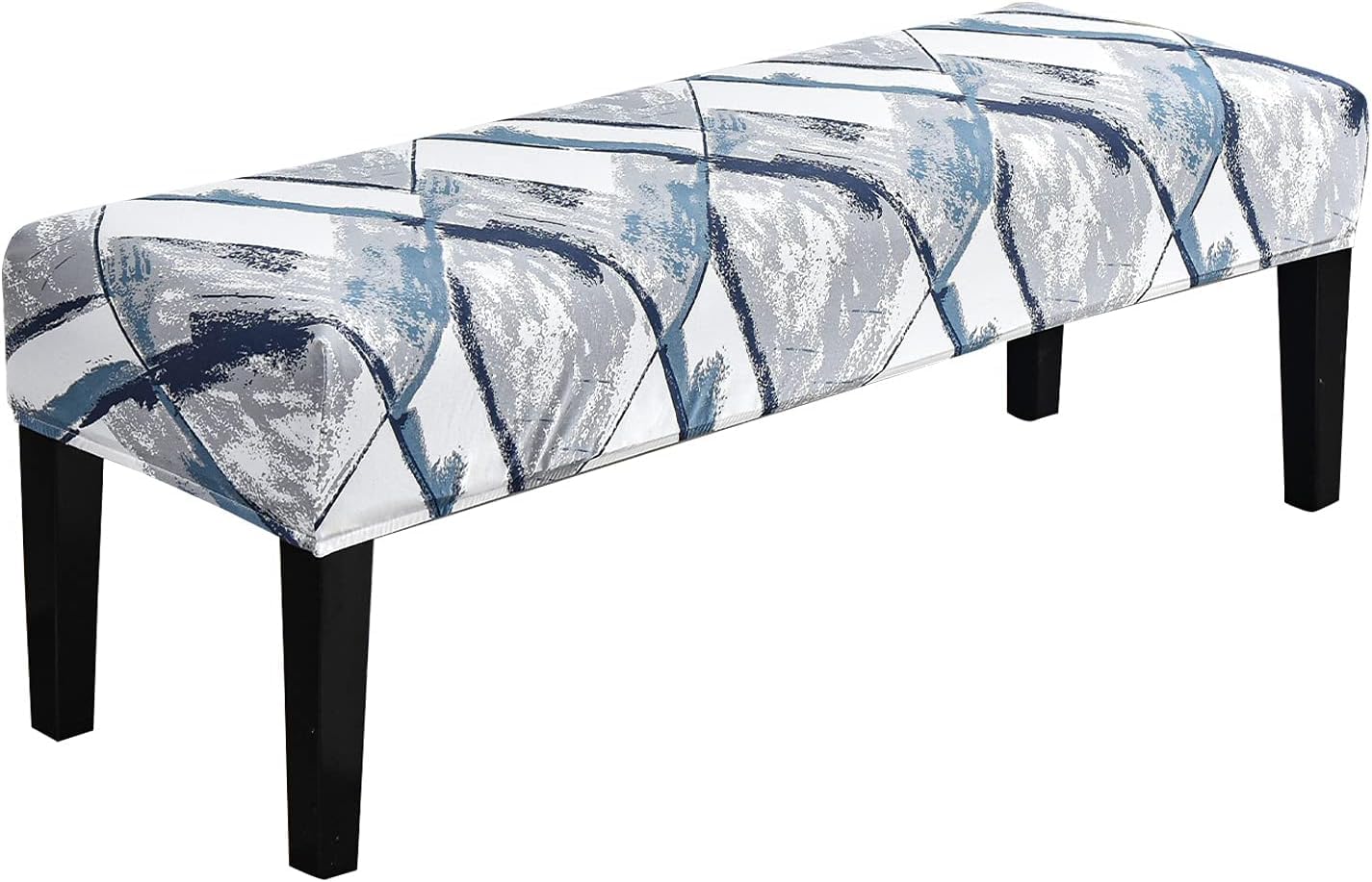 Houseefy® Polycotton Bench Cover 1 Piece is Stretchable slipcover & Easily Washable Dining Bench Cover for Home use - 505, Blue & Grey (B0D8G1QBZD) Amazon Price History, Amazon Price Tracker