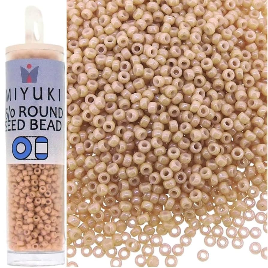 Amazon.com: Miyuki Round Seed Bead Size 15/0 8.2g Opaque Tan