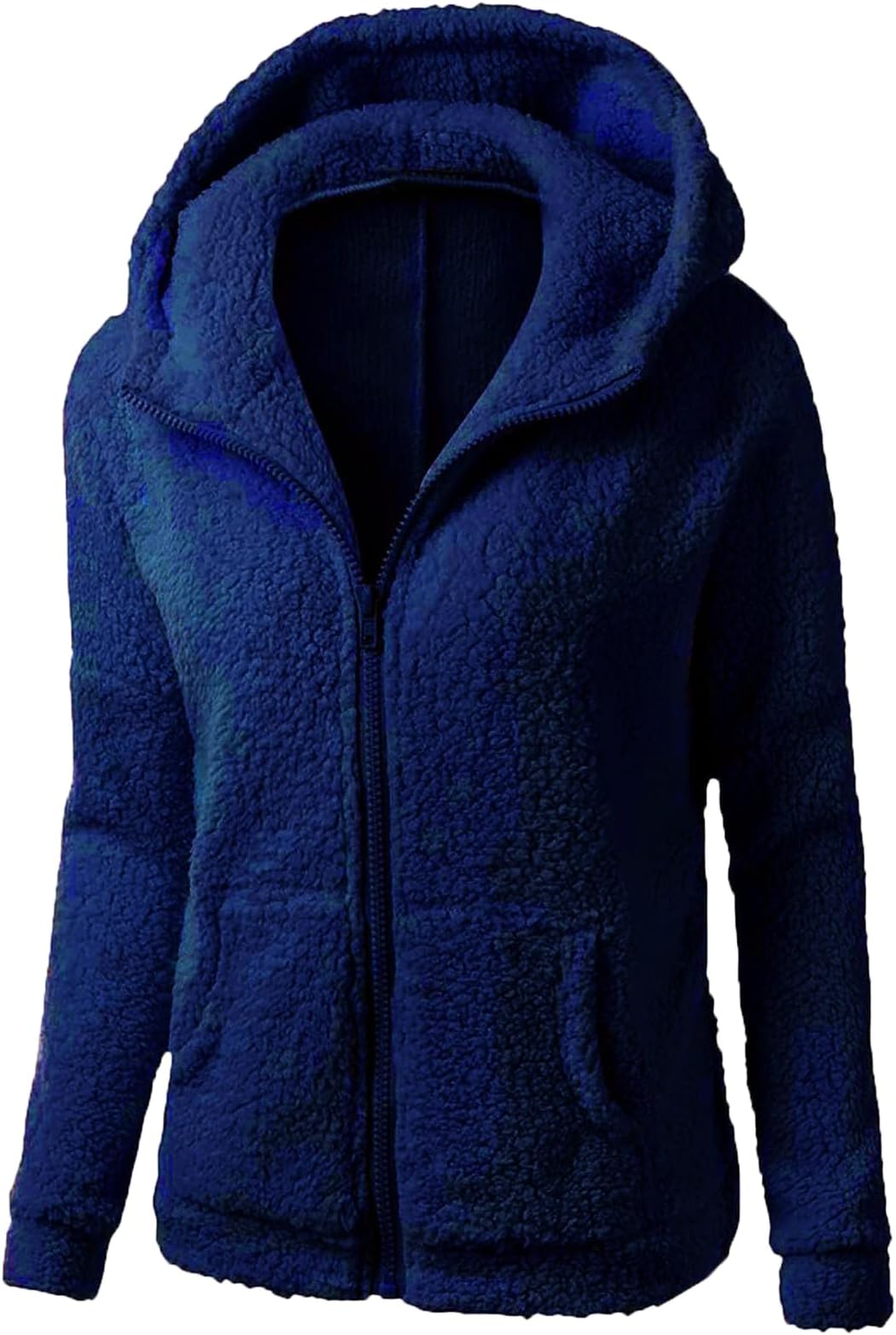 NUSGEARWinter Jackets for Women UK Sale Clearance Fleece Hooded Sweater Zip Up Hoodie Sweatshirt Long Sleeve Wool Sherpa Jacket Ladies Winter Warm Coat Parka Outerwear with Pockets