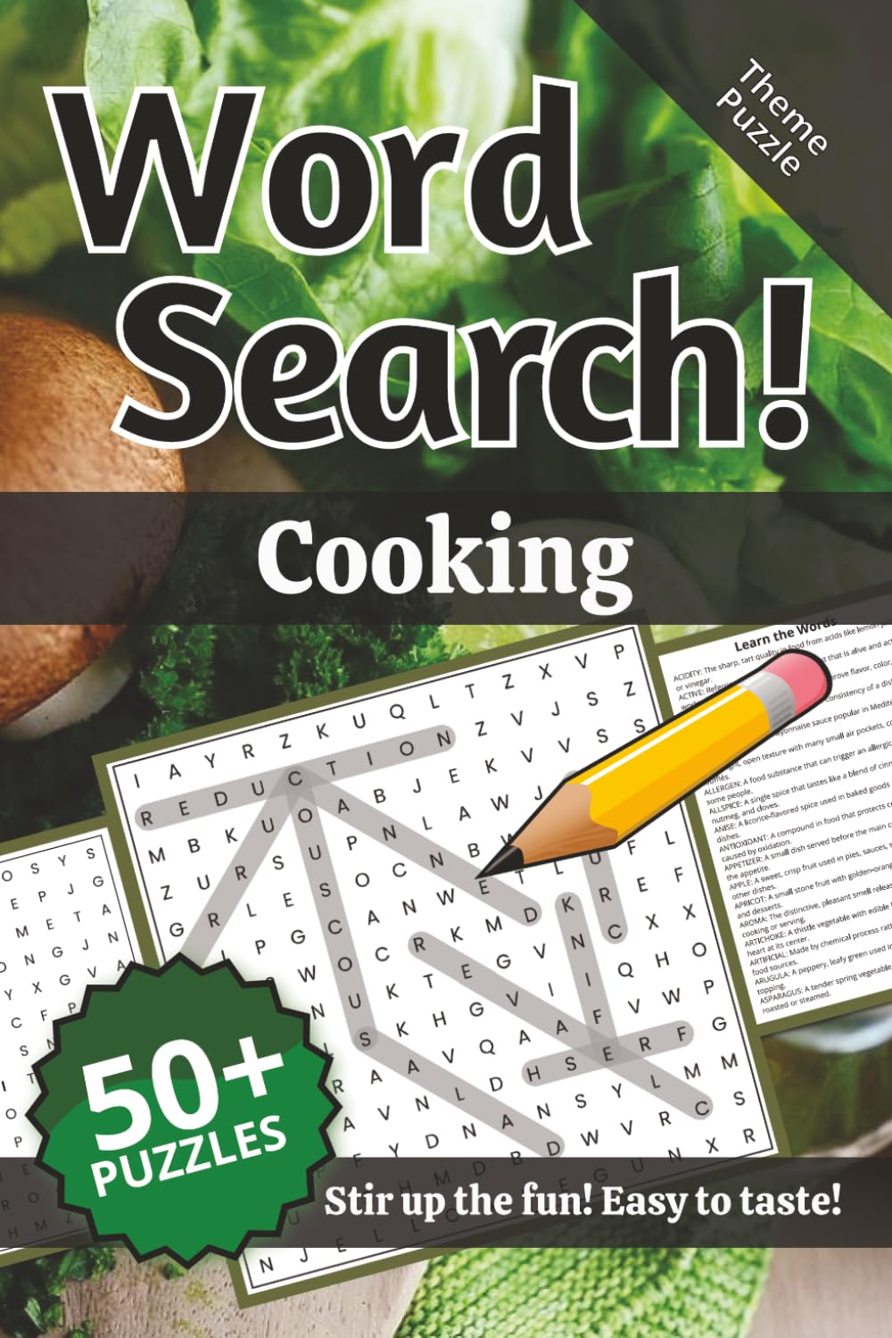 Cooking Word Search: Words and Definitions of Cooking: Word Puzzle Book | 110+ pages | 50+ puzzles | 6x9 |Stir up the fun! Easy to taste! (Learning)