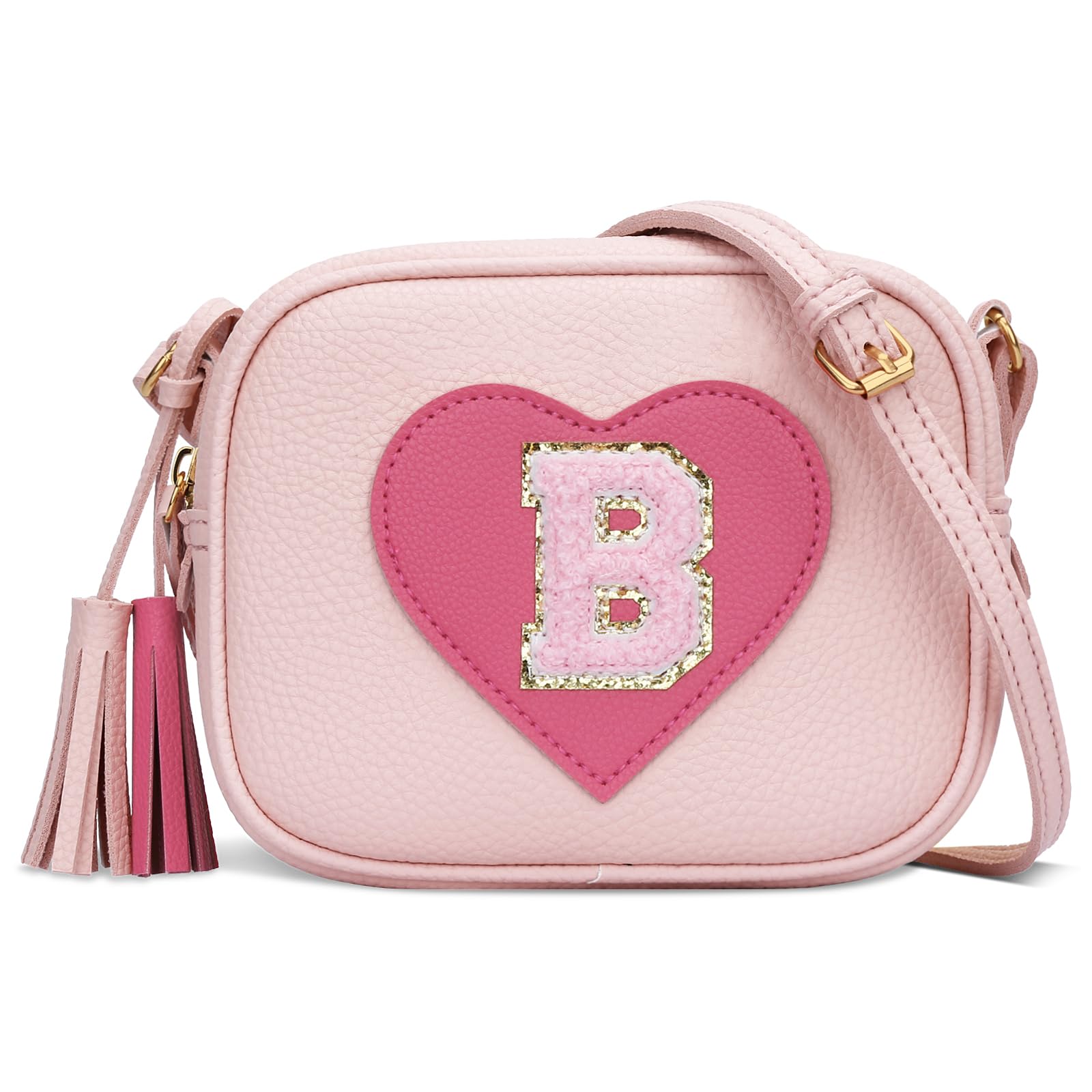 KKXIU Gifts for 3 4 5 6 7 8 Year Old Girls Initial Toddler Purse