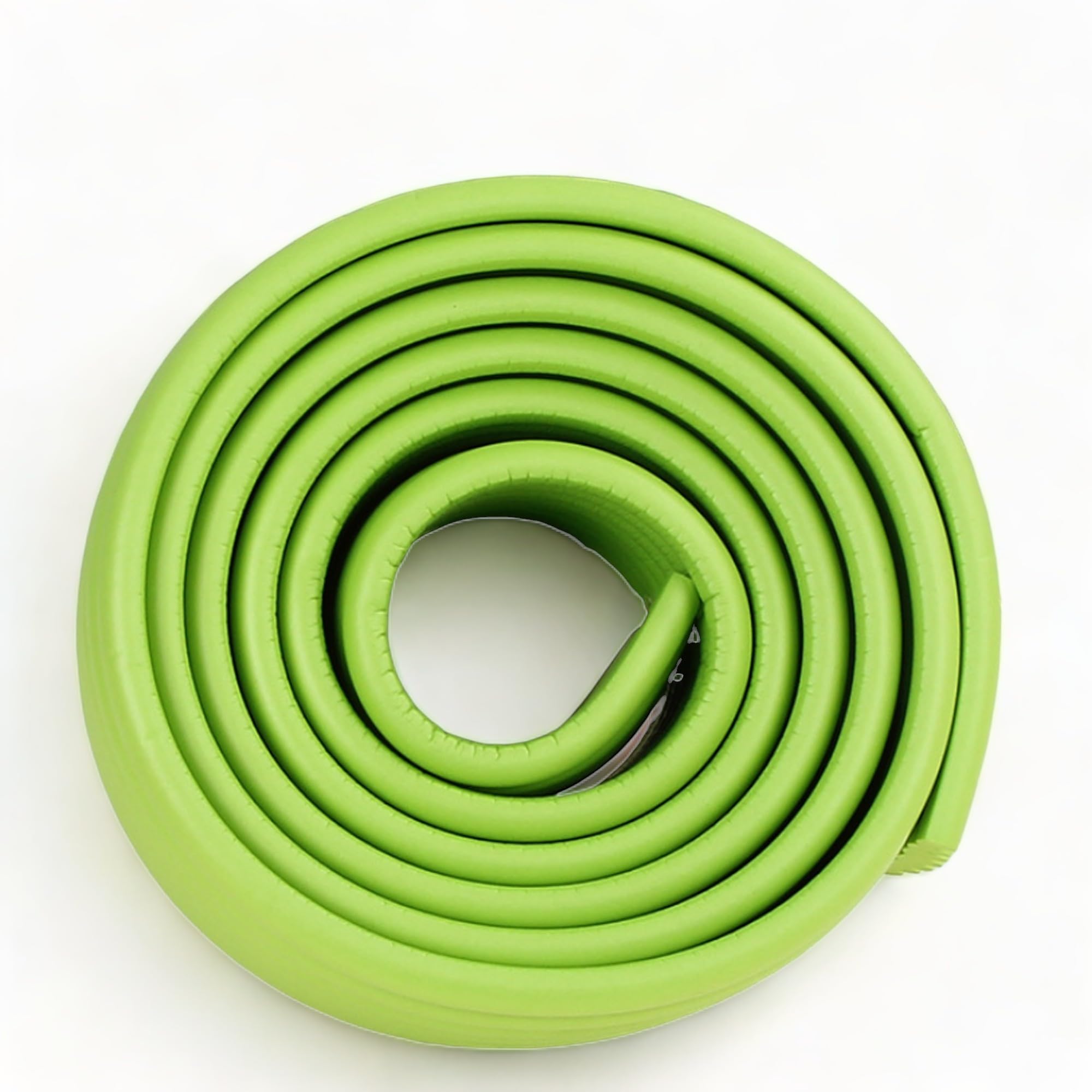 (W-Shaped) 2M Kids Safety Foam Rubber Bumper Strip Table Edge Corner Protector (GREEN)