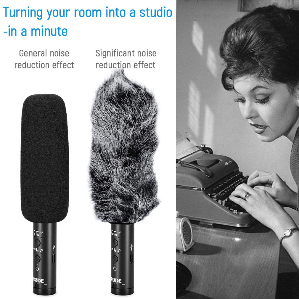 Copertura Microfono In Pelliccia Artificiale | Antivento Per Riprese | Colore Rosa - Foto 2