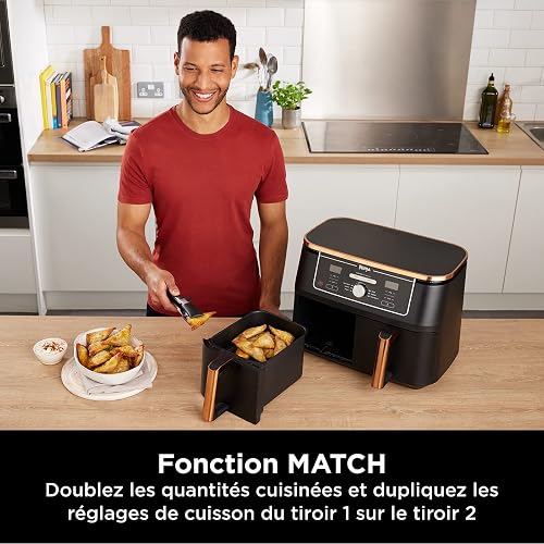 Ninja Foodi MAX Dual Zone Air Fryer, 2 Tiroirs, 9,5L, 6-en-1 AF400EUCP - 6