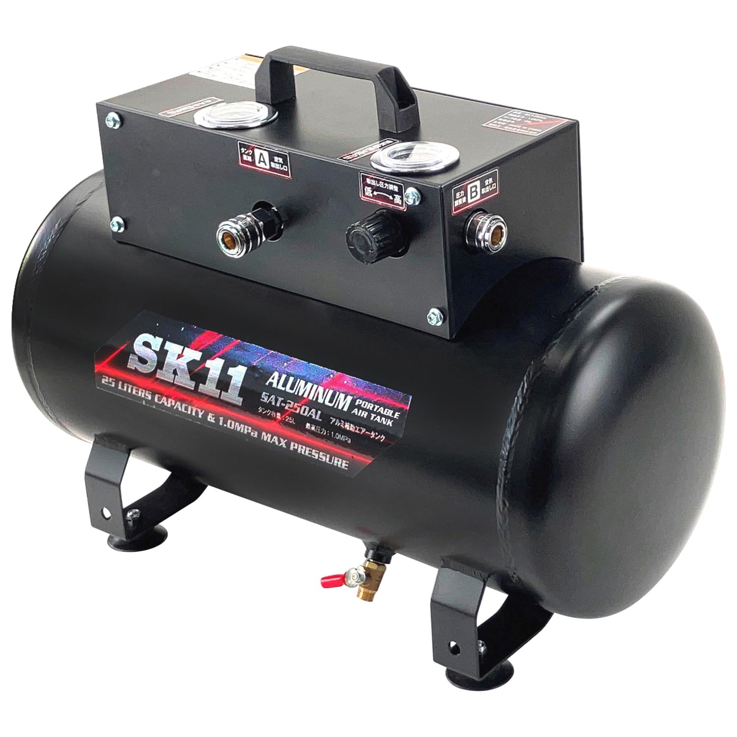 Amazon | SK11(エスケー11) コンプレッサー用 補助エアータンク 25L