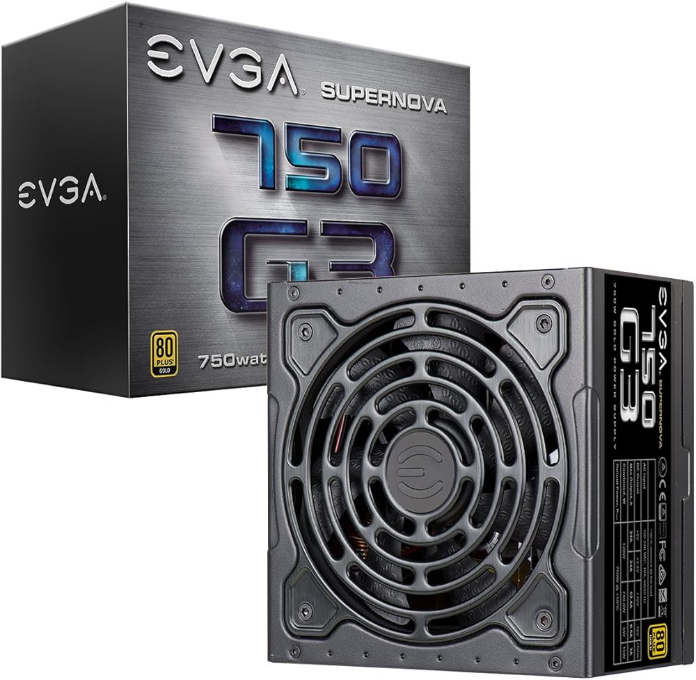 EVGA Super Nova 750 G3, 80 Plus Gold 750W Fully Modular Power Supply with Eco Mode and New HDB Fan - View 1