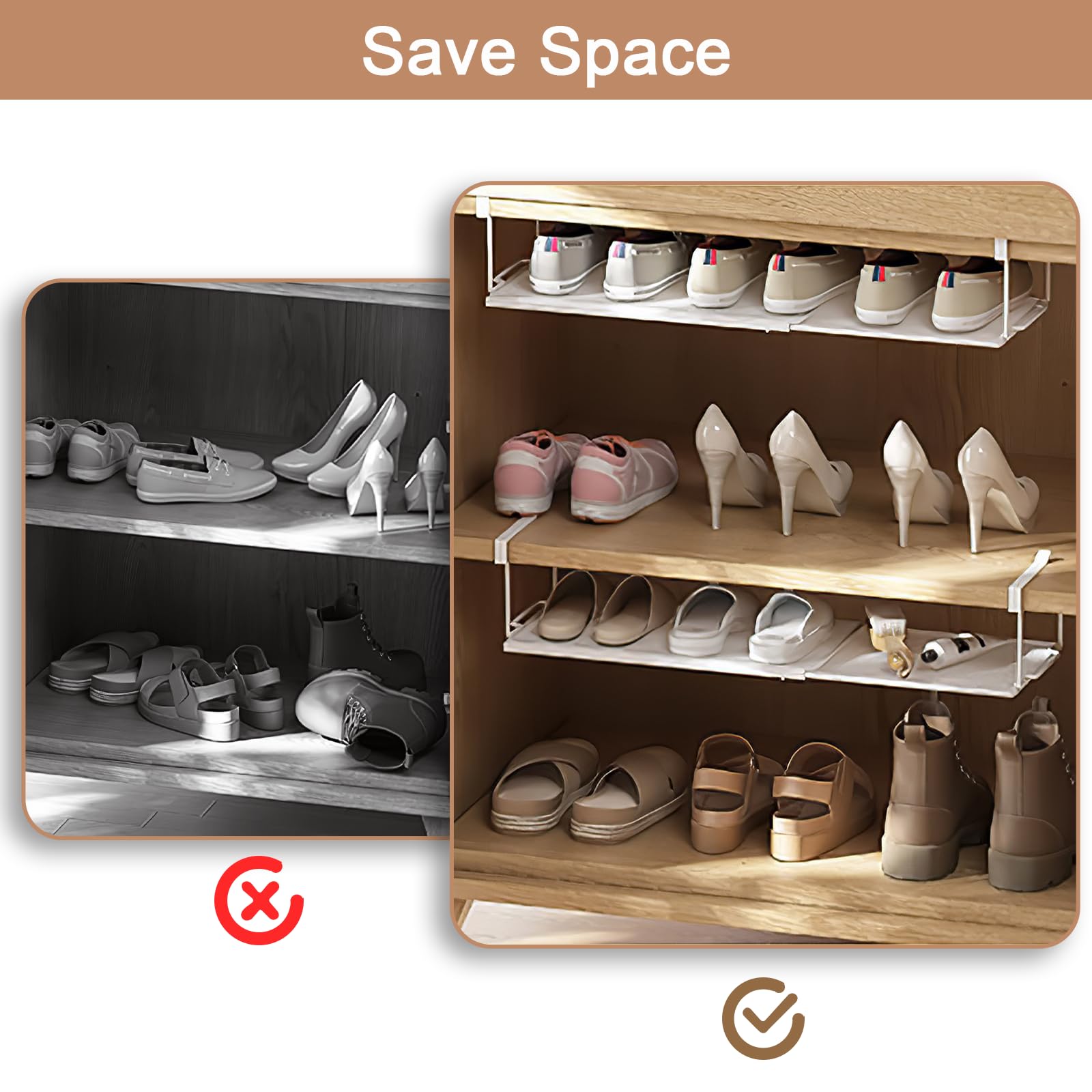 Piashow Panier Métal Réglable 38-70 Cm, étagère Extensible