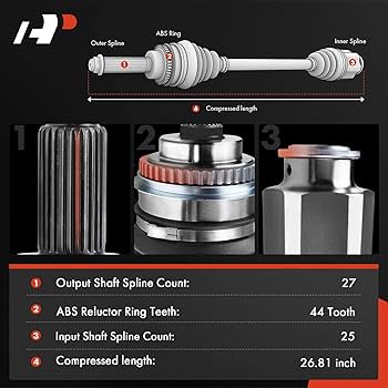 Shoin　機器 Amazon.com: A-Premium CV Axle Shaft Assembly Compatible with