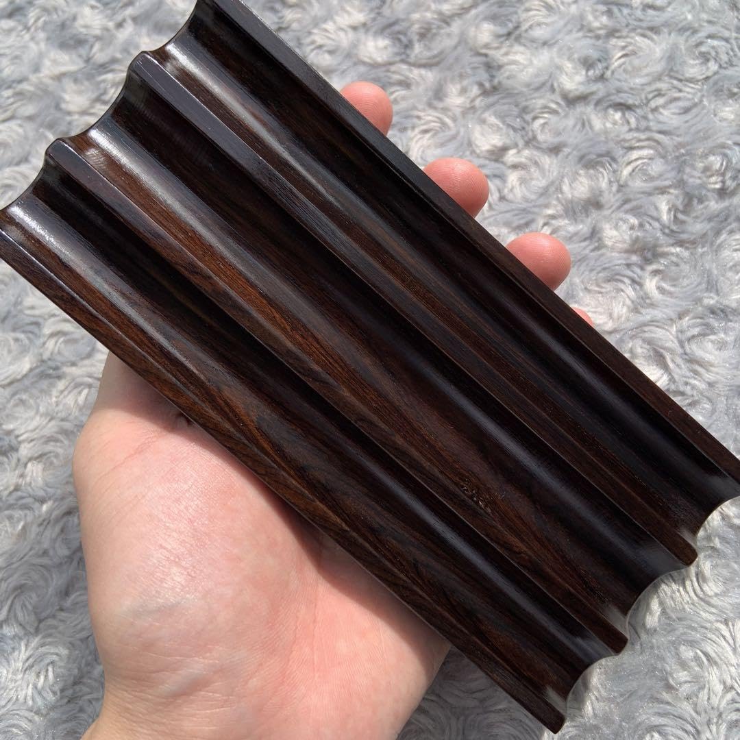 Amazon.co.jp: 3本用 ペントレイ ペン置き 工房楔 木製 万年筆 紫光檀  