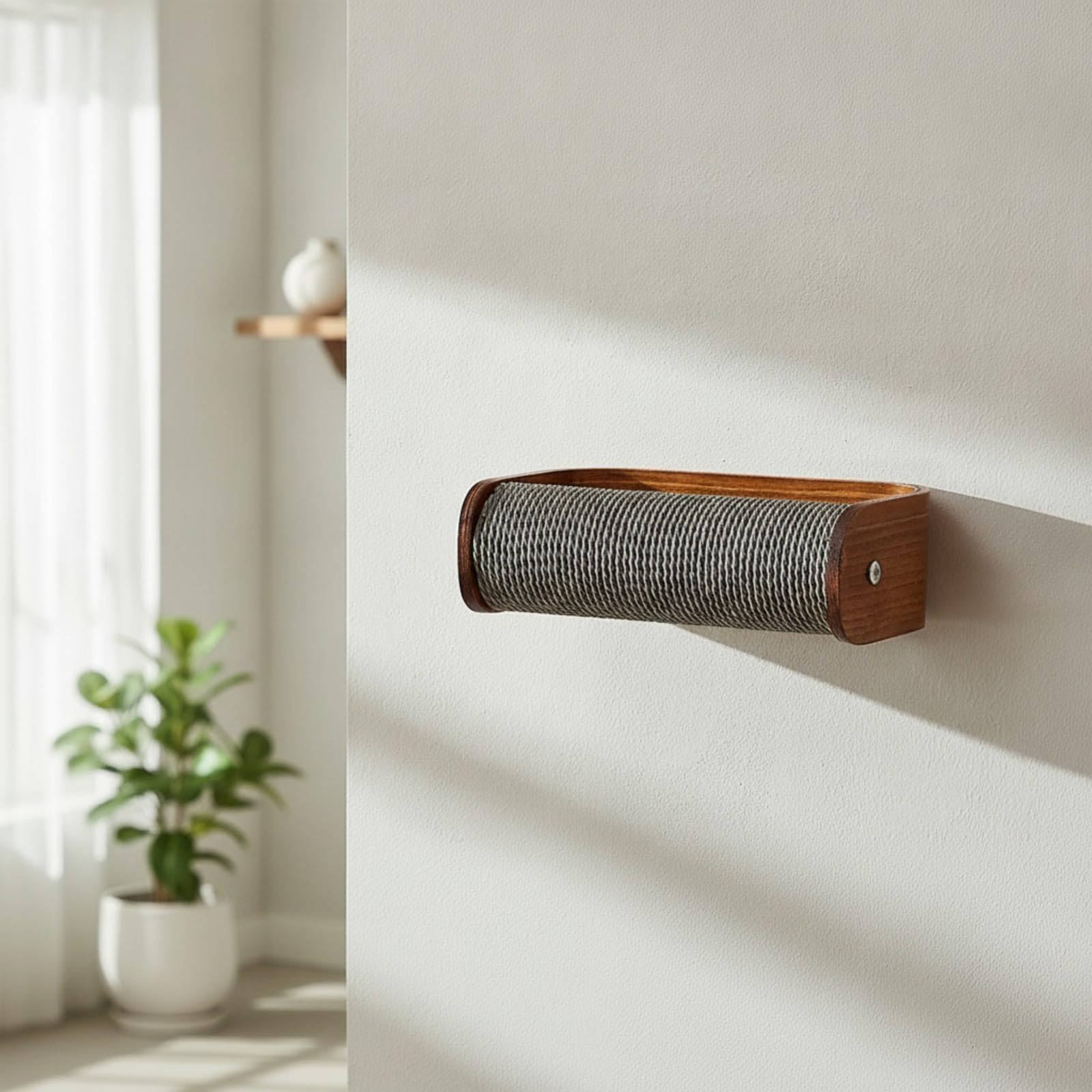 Sharplace Muebles Pared para s Estable, Rascador Cartón con Soporte, Interior, para apartamento, Poste En U
