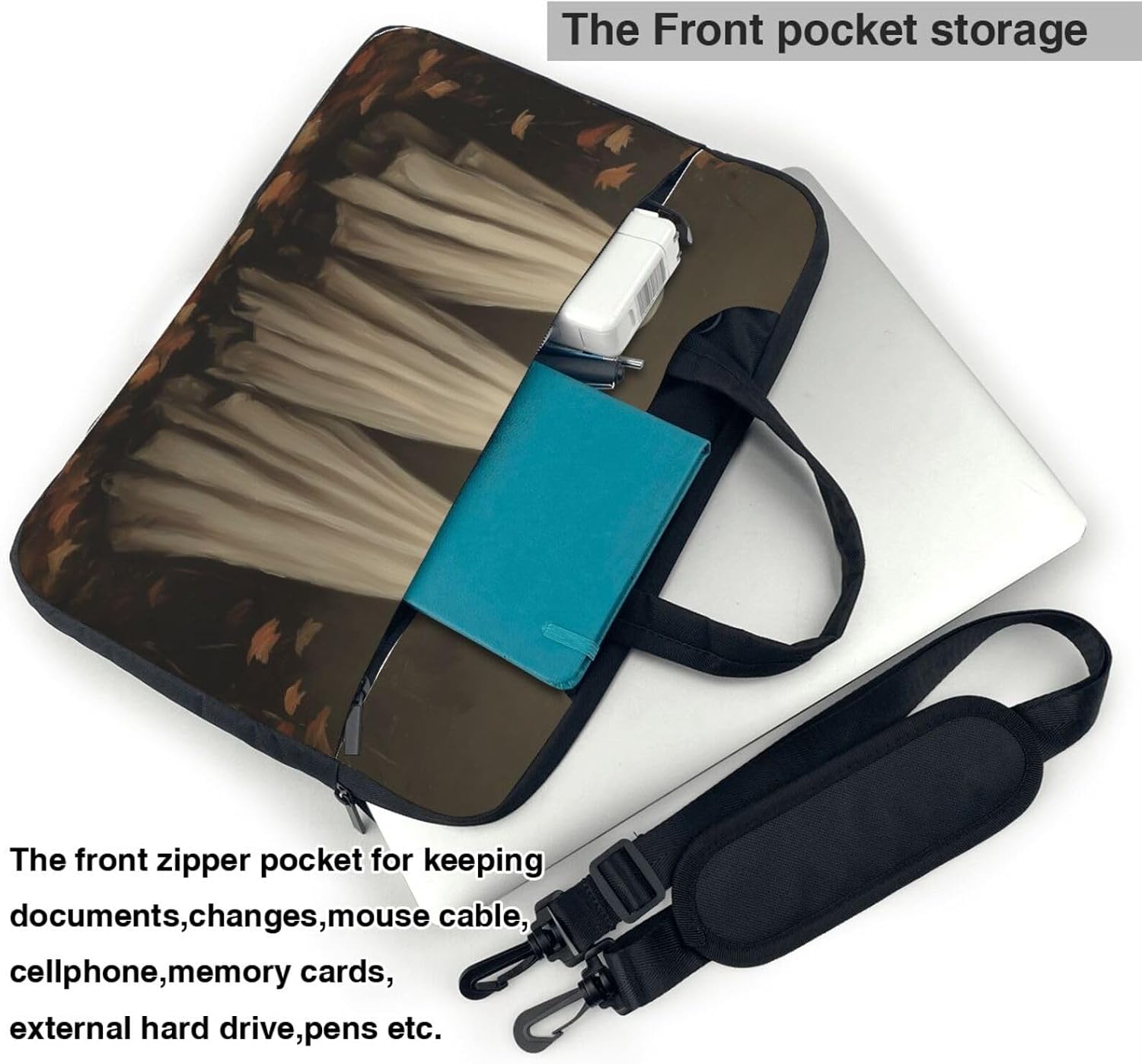 Three Halloween Sheet Ghost Laptop Bag image 4