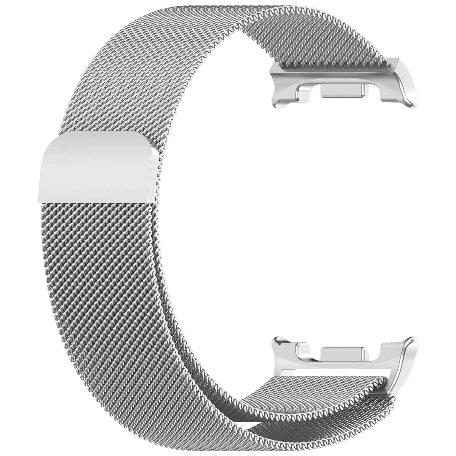 T TECLUSIVE Luxury Metal Magnetic Strap Band Compatible for Galaxy Watch 8 / Watch 8 Classic | Adjustable Mesh Loop Chain | Curved Precise Connector Lock-image-28