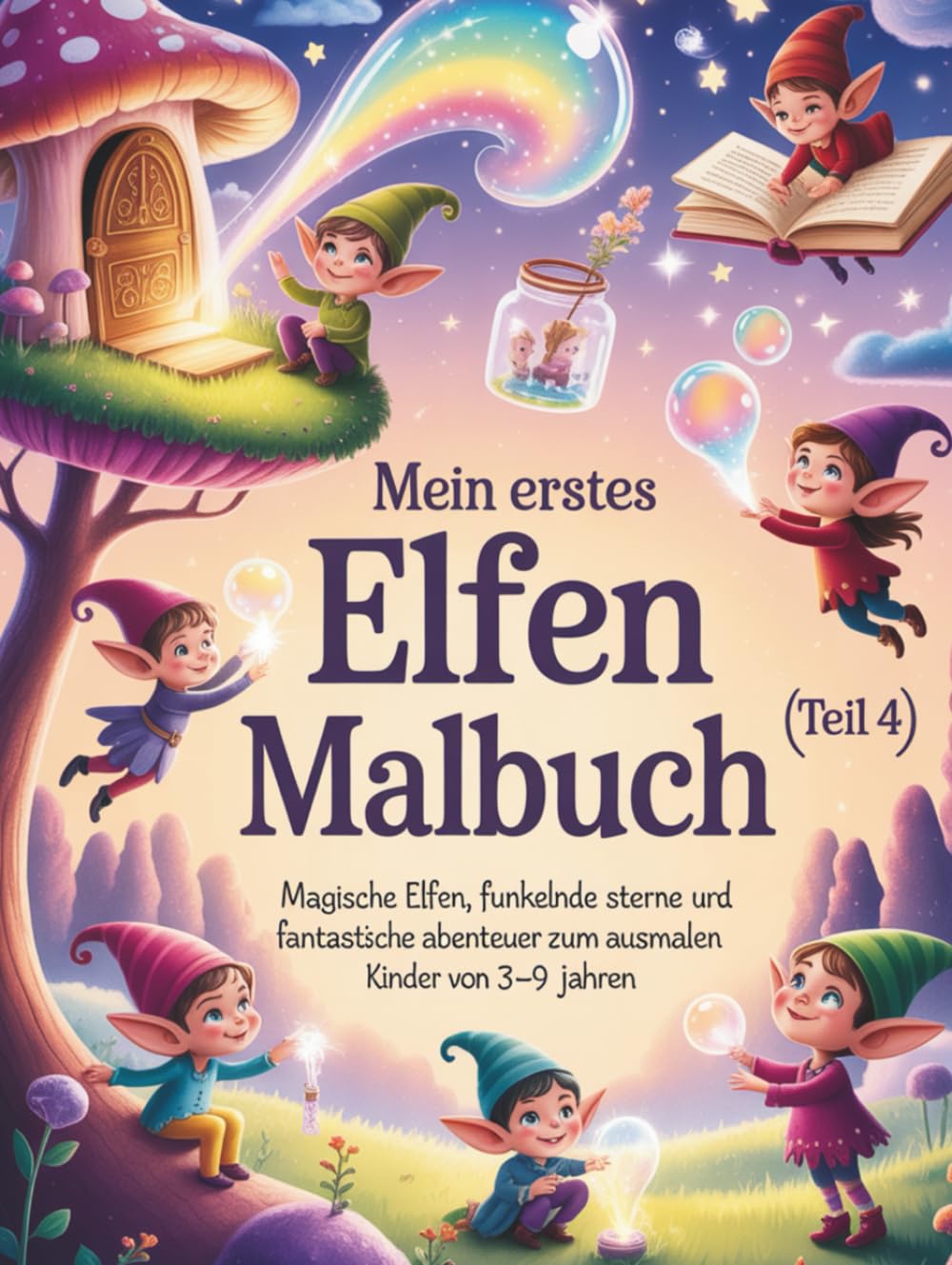 Mein erstes Elfen-Malbuch (Teil 4): Magische Elfen, funkelnde Sterne und fantastische Abenteuer zum Ausmalen für Kinder (Magische Freunde zum Ausmalen)