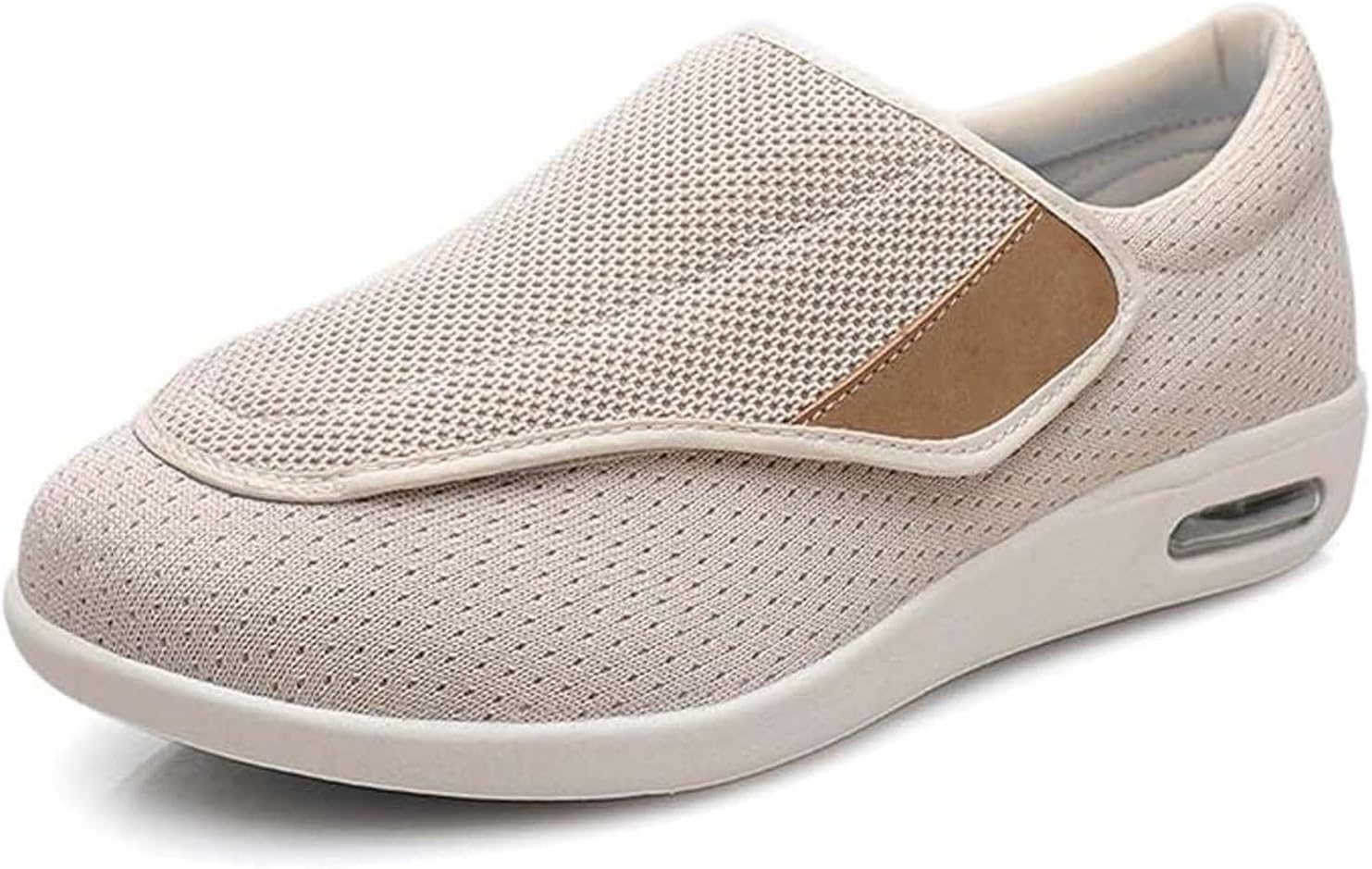 Diabetic Shoes for Elderly, Wide Width Walking Shoes with Arch Support, Adjustable Closure Comfort Footwear, Ideal for Swollen Feet and Foot Care