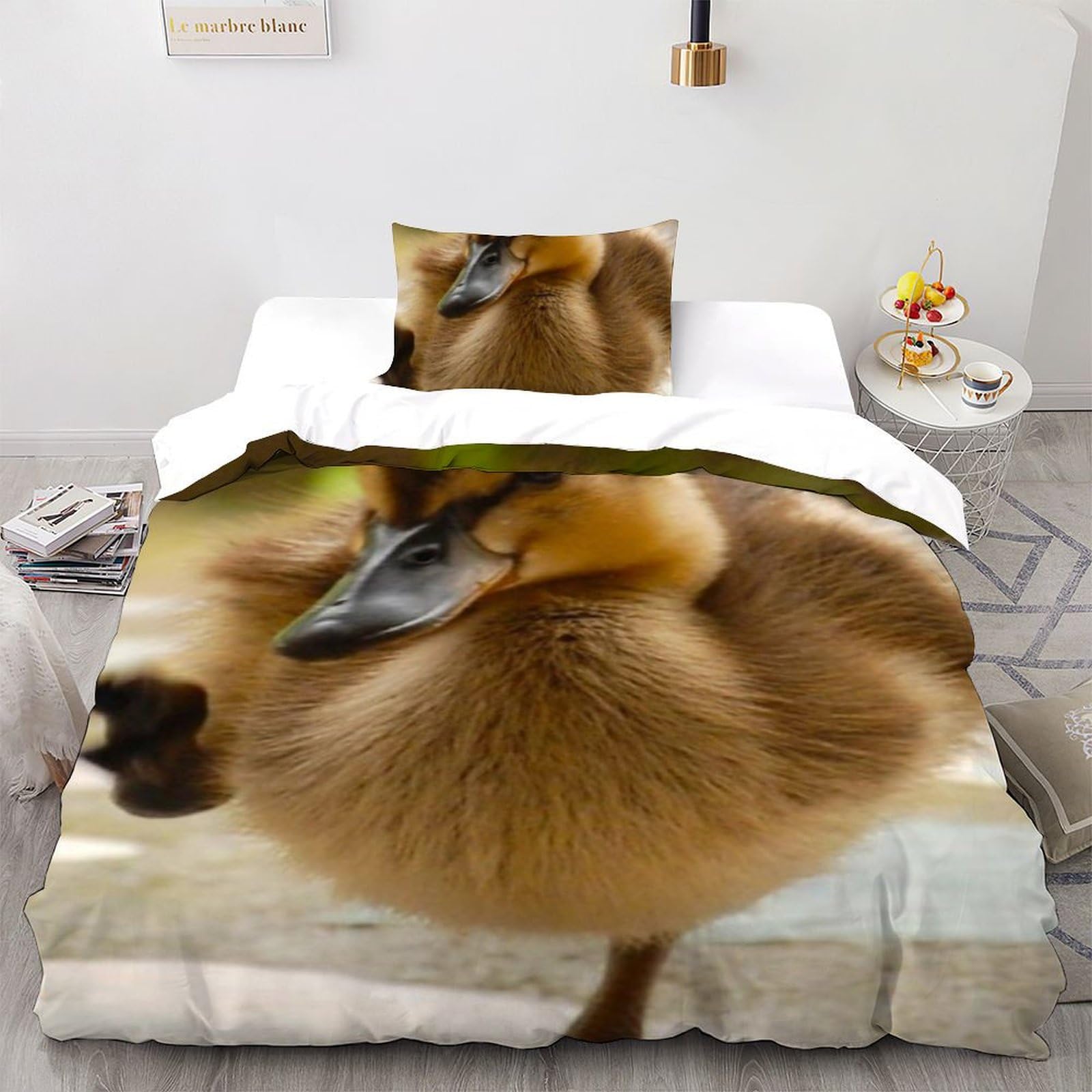 Housse de couette enfant imprimé 3D animaux pour un sommeil plein de rêves