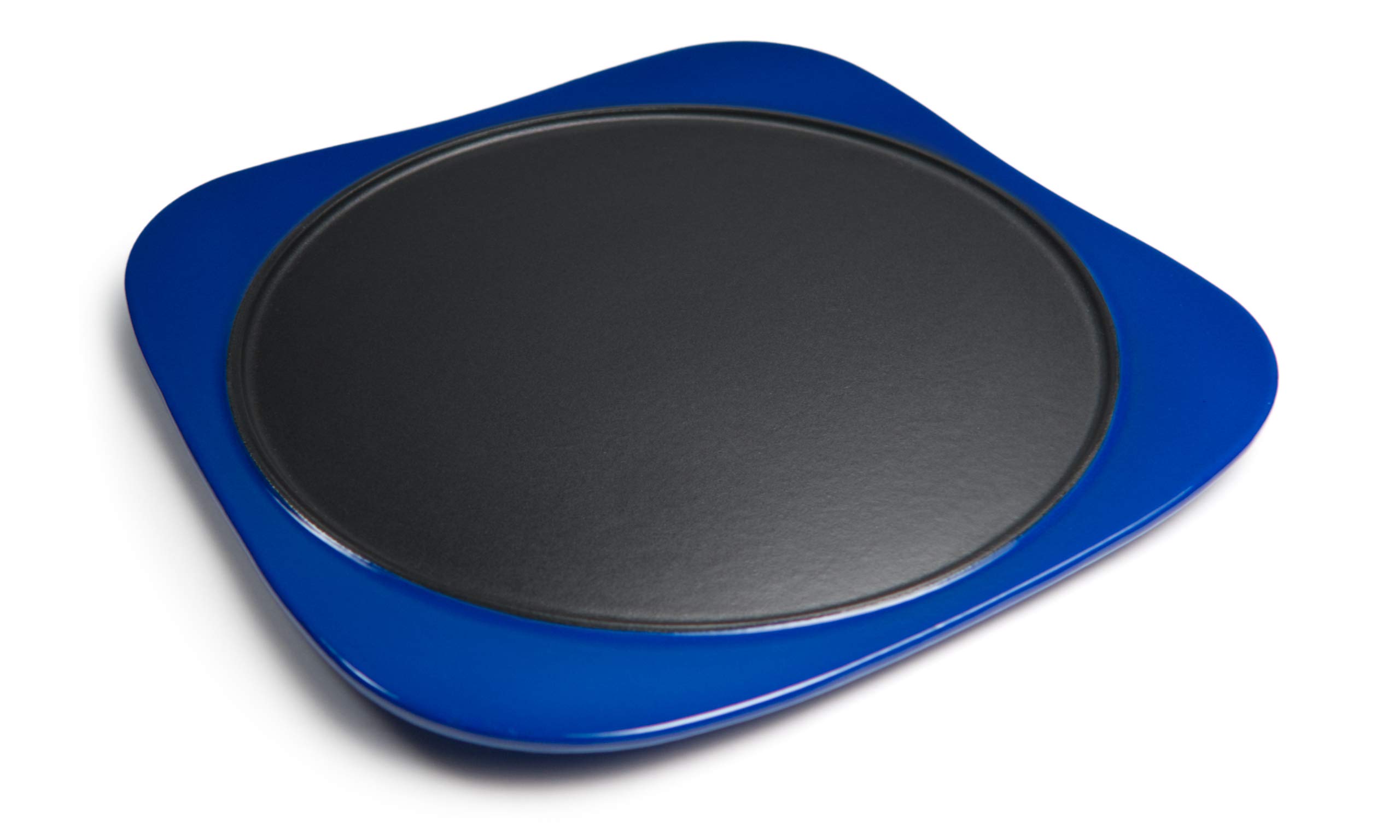 LoafNest Panache Premium Enameled Cast Iron Griddle Pan (Blue Gradient). The easy going performance pan for Dosa, Tortilla, Crepe, Pancake, Chapati and other flat breads and pancakes.