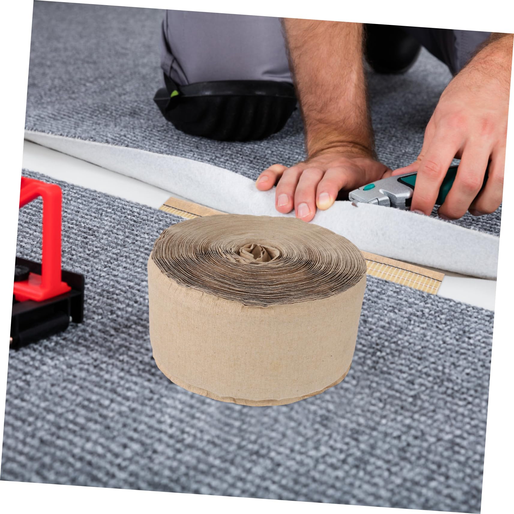 DOITOOL Cinta Adhesiva para Unir Alfombras, Agarre para Alfombras, Tira Térmica de Fibra de Vidrio Adhesivo Activado por Calor para Instalación de Costuras