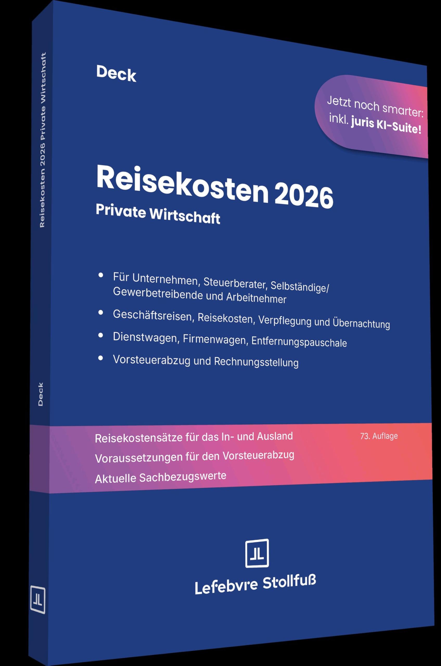 Reisekosten 2026: Private Wirtschaft (Stollfuss-Ratgeber)