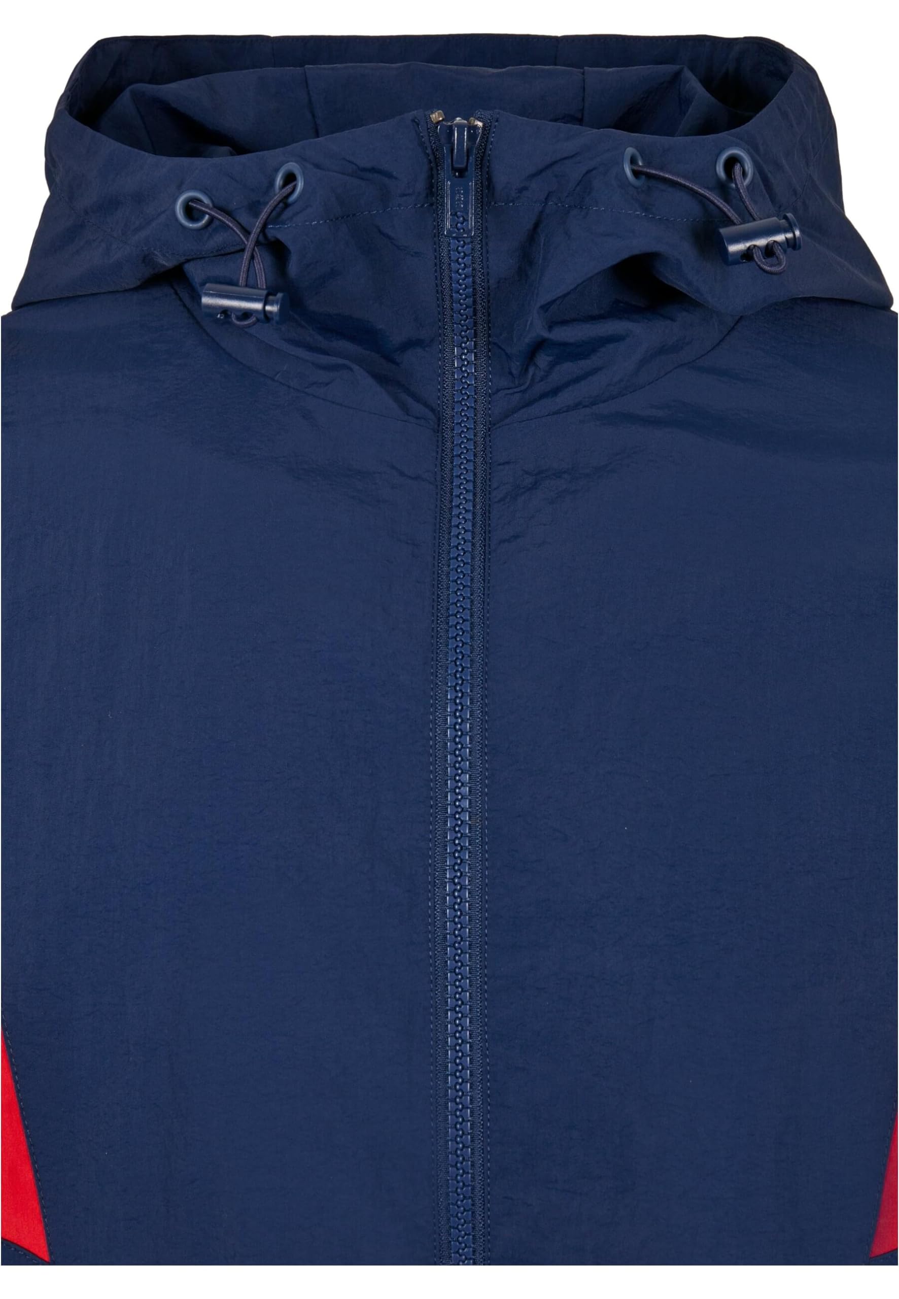 Urban Classics Męska kurtka Crinkle Panel Track, kurtka treningowa dla mężczyzn dostępna w 3 kolorach, rozmiary S - 5XL, Dark Blue/City Red, M