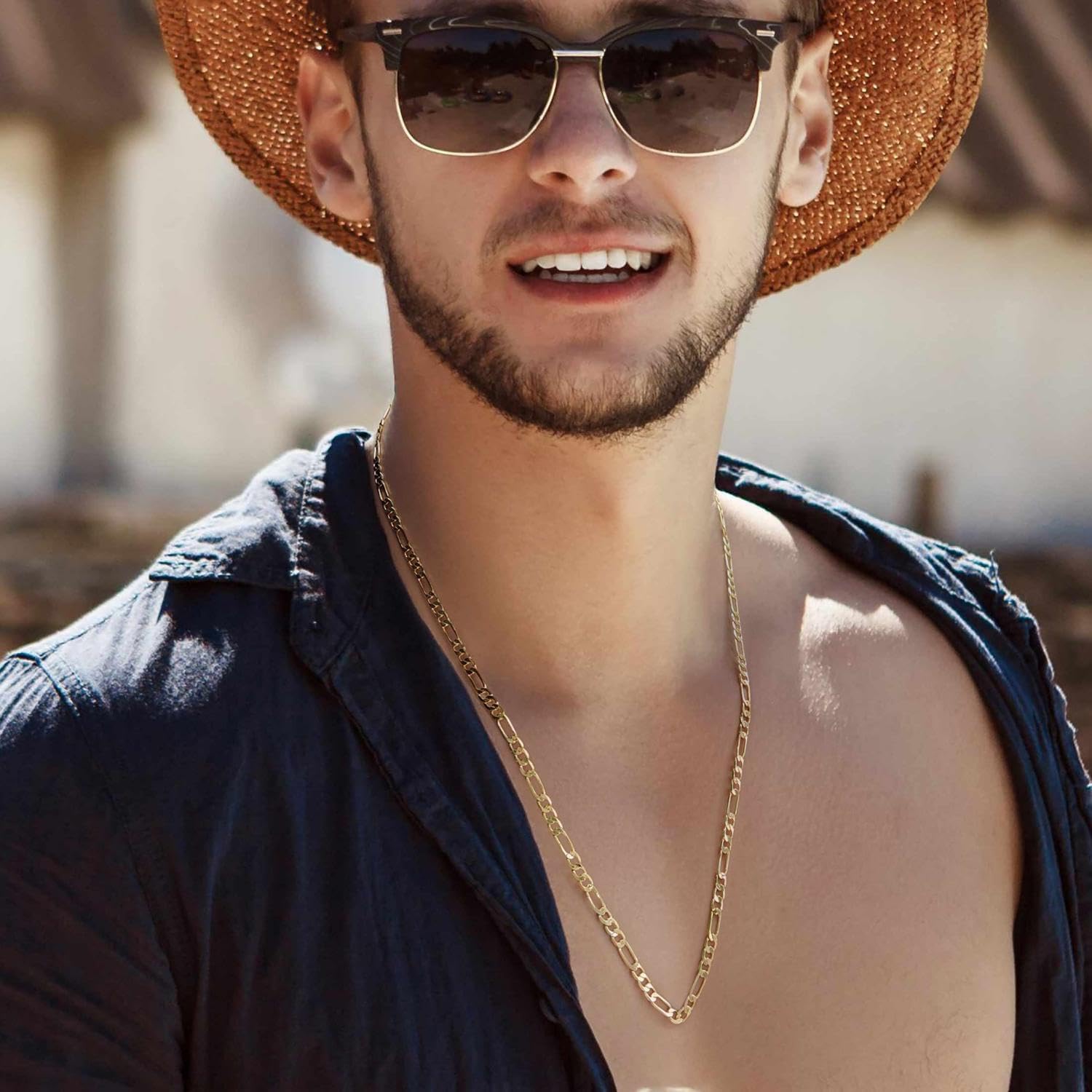 3.6mm 14K Gold Necklaces for Women Gold Chain for Men 14K Golden Chain Necklace Women Dainty Necklace for Men Elegant Dance of Light Jewelry for Womens 16,18,20,22,24in - Image 5