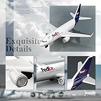 Vista 4 de Modelo 1/400 Aviones Modelo FedEx Avión Avión Avión Modelo para Colección y Exhibiciones