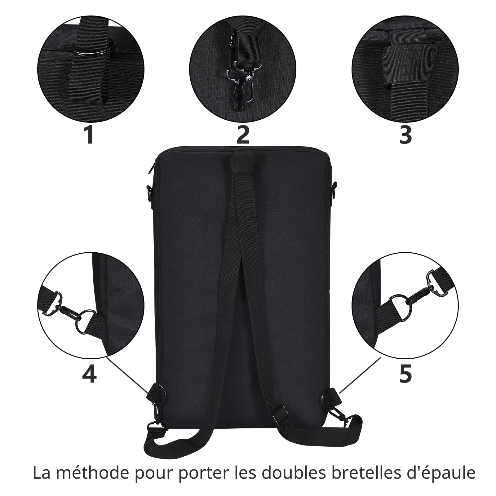Étui de Transport pour contrôleur Pioneer DDJ 400/DDJ FLX4/DDJ 200/DDJ SB2 SB3/Roland DDJ 202 et Inpulse 300 Sac de Transport avec bandoulière réglable