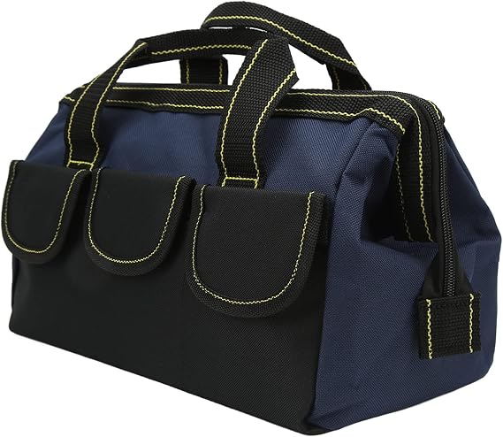 Heavy Duty Multi Function Tool Storage Bag for Workshop Home Blue Black 18in