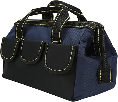 Heavy Duty Multi Function Tool Storage Bag for Workshop Home Blue Black 18in