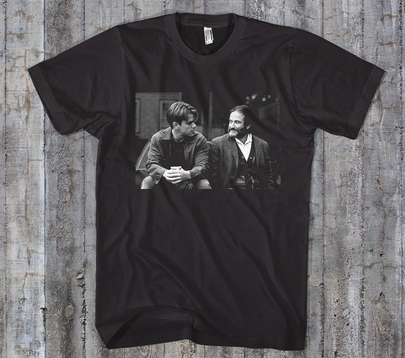 Good Will Hunting Shirt Robin Williams Tshirt 90s Retro Movie Sweatshirt Cult Classic Gift for Fathers Day Black