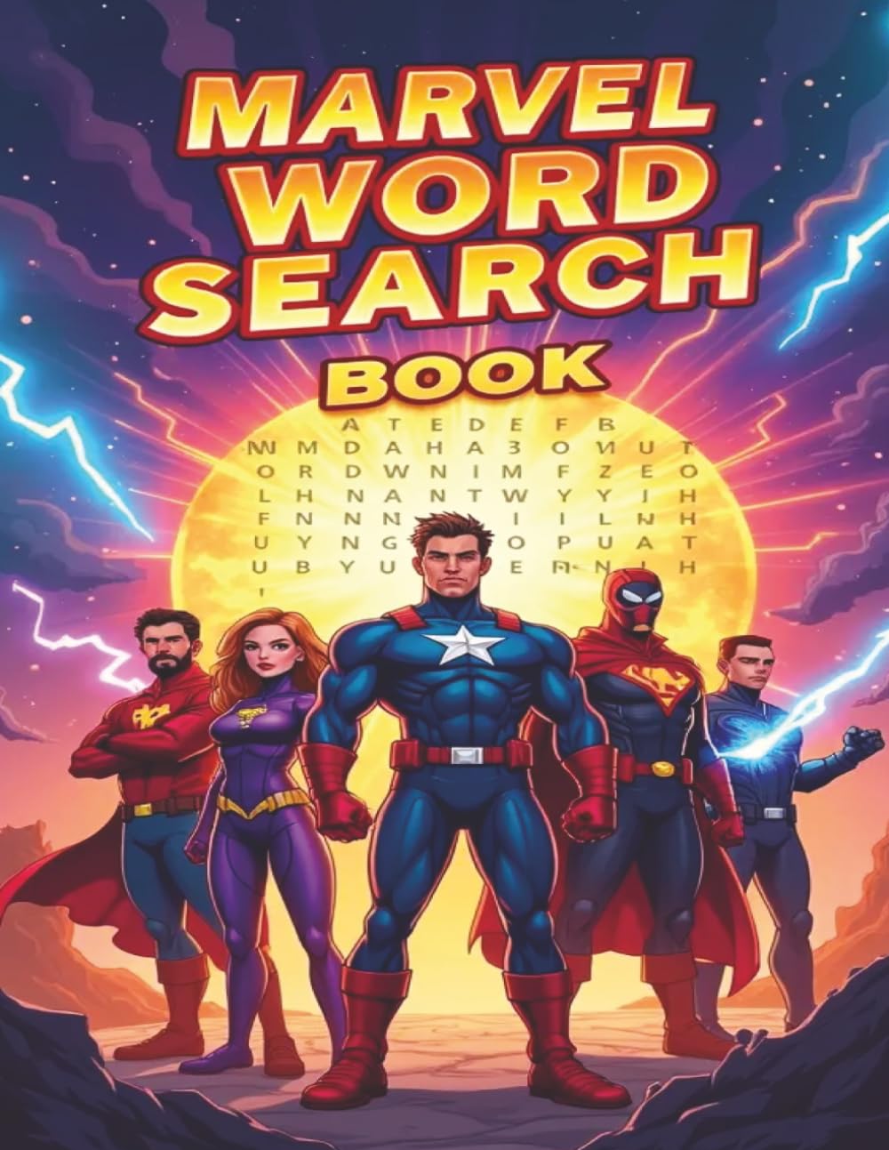 Marvel Word Search Book: A Marvel Themed Word Find Puzzle For Kids, Teens And Adults