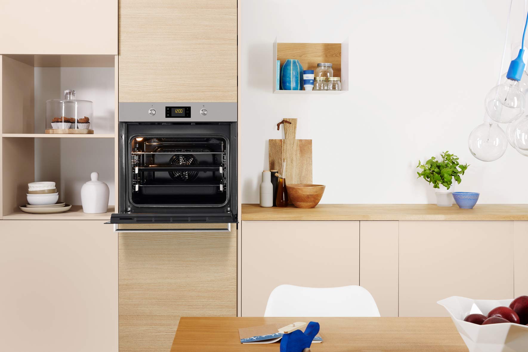 Privileg PBWR6 OH5V2 Einbau-Backofen 71 L Edelstahl Hydrolyse Multifunktions-Umluftbackofen Schwarz