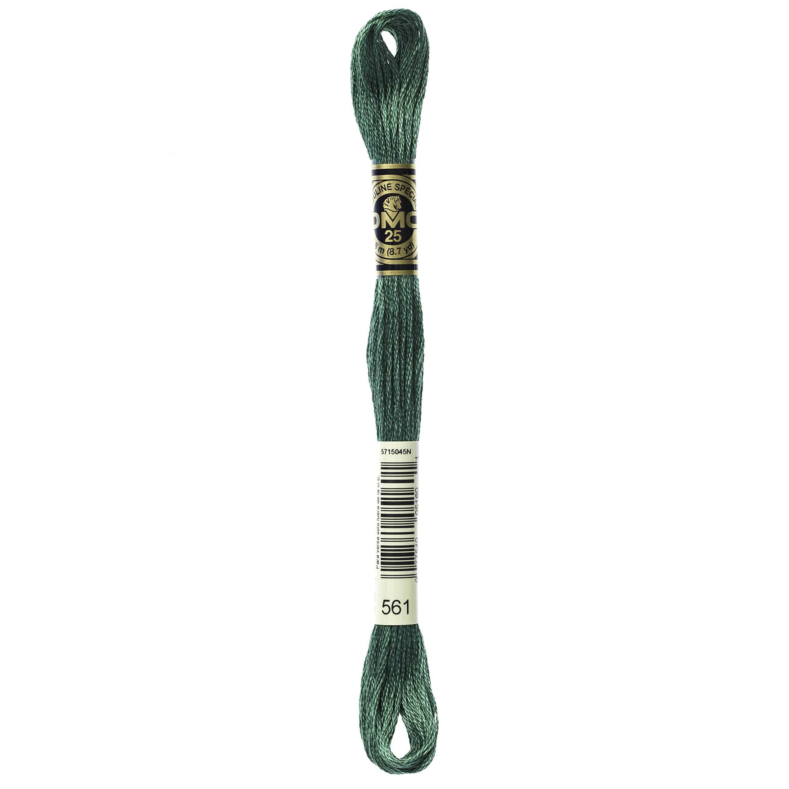 Dmc 6-Strand Embroidery Cotton 8.7Yd - Very Dark Jade 6-Strand Embroidery Cotton Floss, Very Dark Jade