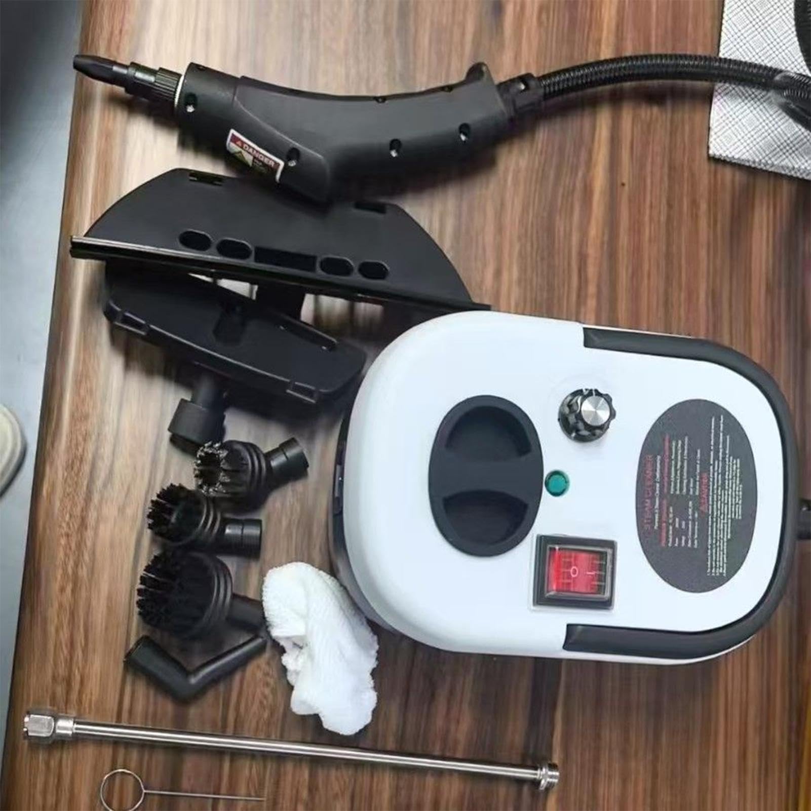 Pulitore portatile ad alta pressione portatile con riscaldamento rapido e 6 livelli di vapore potente,strumento di vapore per pulizia della stuccatura - per tappezzeria auto finestre e sporco grasso