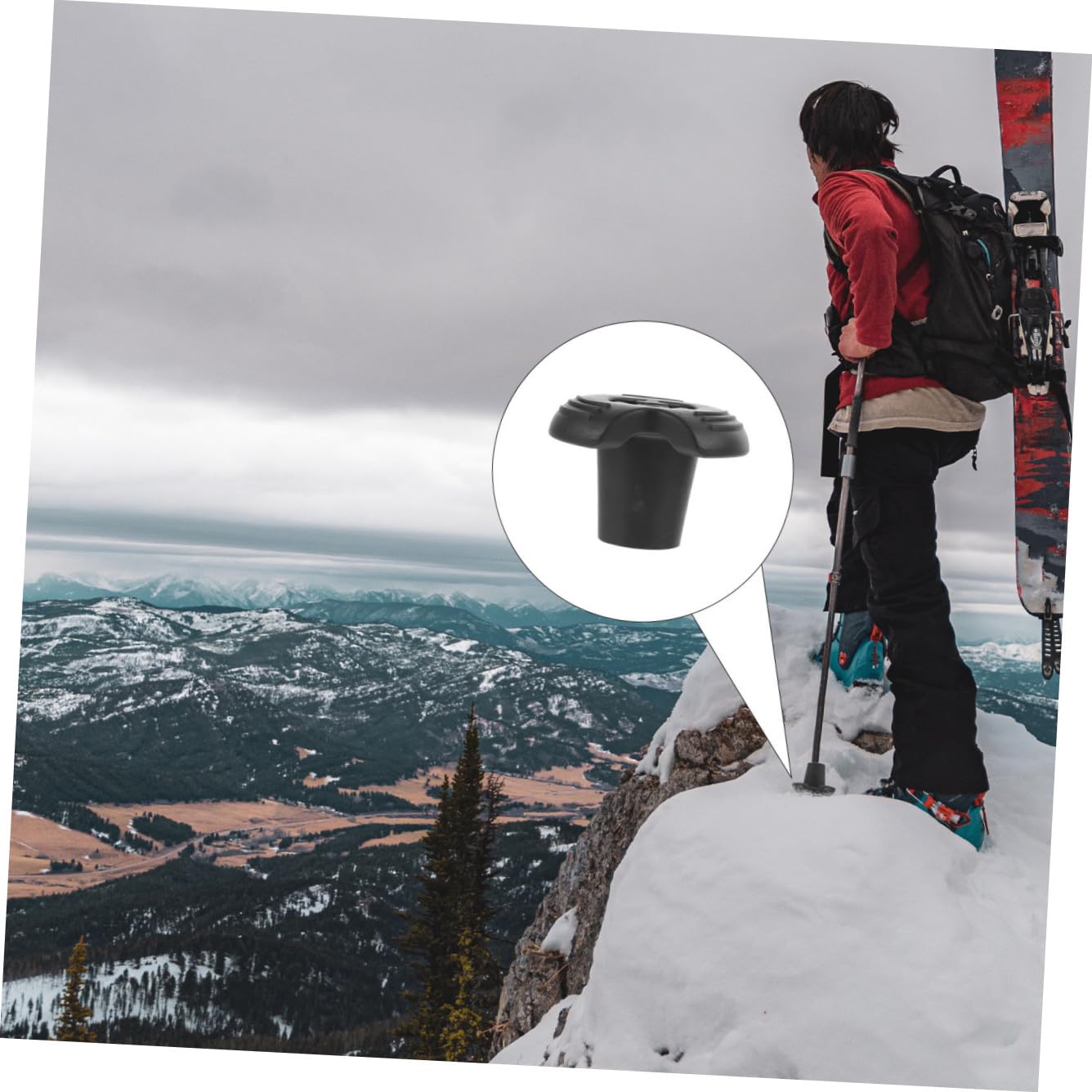 Homoyoyo 8 Punte in Gomma Antiscivolo per Bastoni da Trekking 19Mm – Tappi Terminali di Ricambio per Stampelle Accessori Resistenti e Comfort Antiurto per Escursionismo e Attività Outdoor