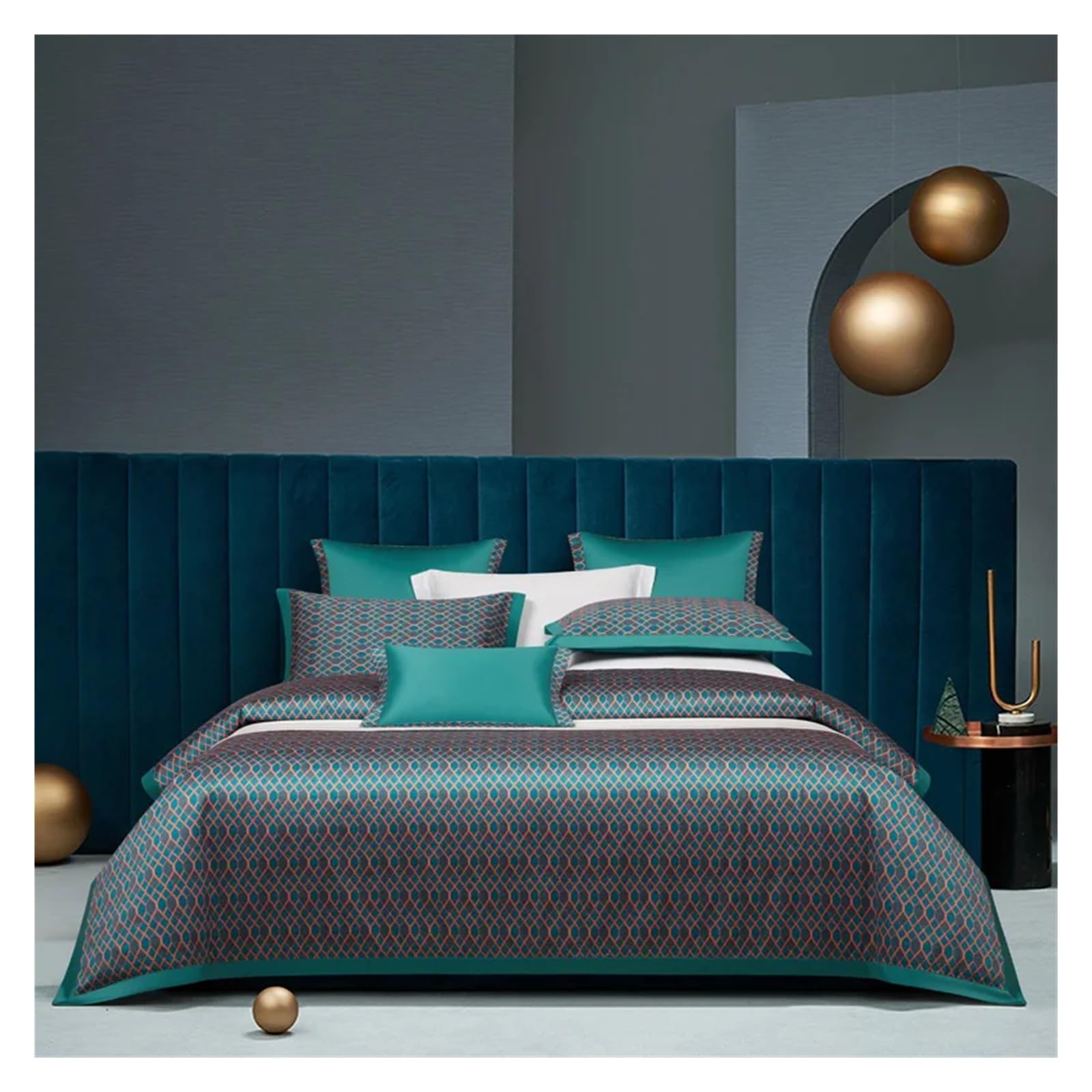 Sbcgfy D Be Four Pieces Set, 1000Tc Egyptian Cotton Bedding Sets Uvet Cover Fitte Sheet Elastic Linen Pillowcase 4Pcs,-Fitte Be Sheet-Queen 4Pcs