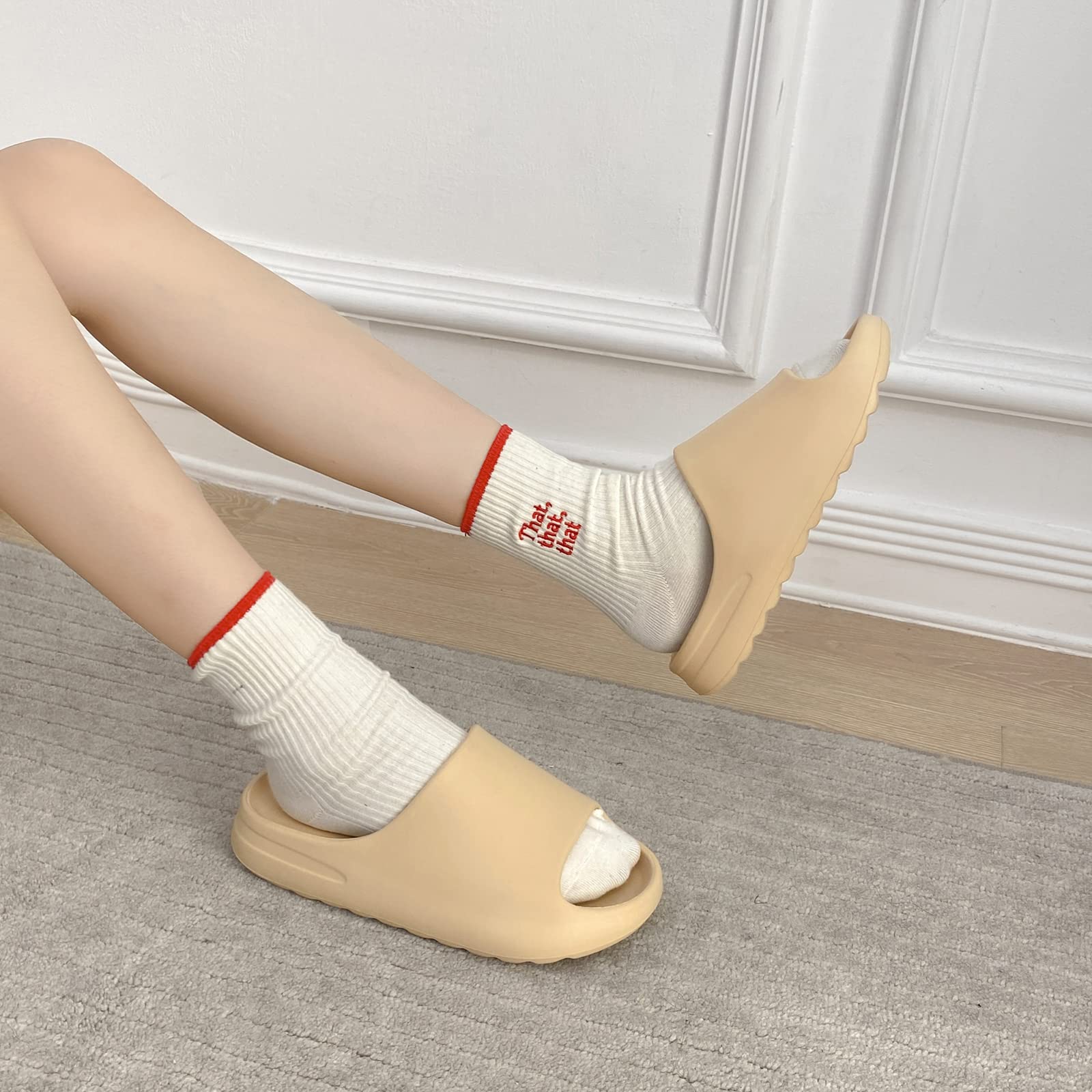 Jesindr Cozy Slides Original Uomo Donna Ciabatte da Bagno Antiscivolo Ciabatte Da Bagno Ciabatte Morbide Nuvole Schlappi Scarpe Nuvolose Unisex Gomma Cloud Slippers Estate Beach Slide Sandali