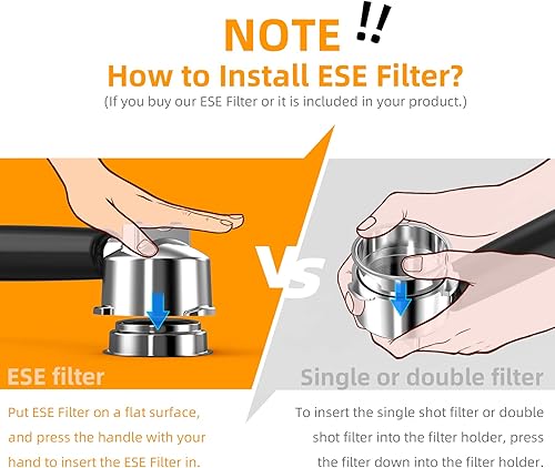 Miniatura 7 de Máquina de capuchino y máquina de café expreso, 20 bares de acero inoxidable para el hogar con sistema automático de espuma de leche, regalos del