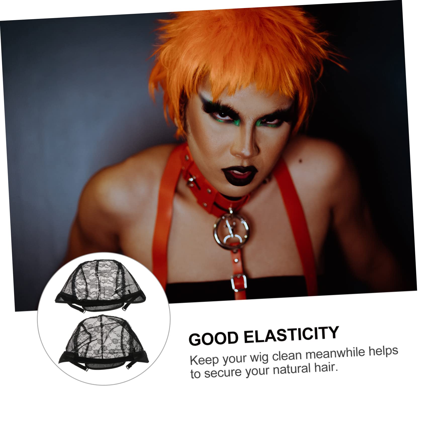 Didiseaon 4pcs u Shape Wig Hair Nets Delicate Wig Caps Hairpiece Elasticity Lace Nets