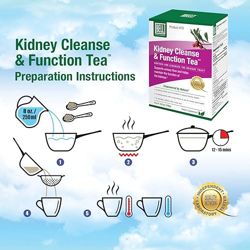 Miniatura 7 de Kidney Cleanse & Function Tea de Bell Lifestyle Products  Un té de hierbas especial formulado para ayudar a apoyar la salud renal para hombres y